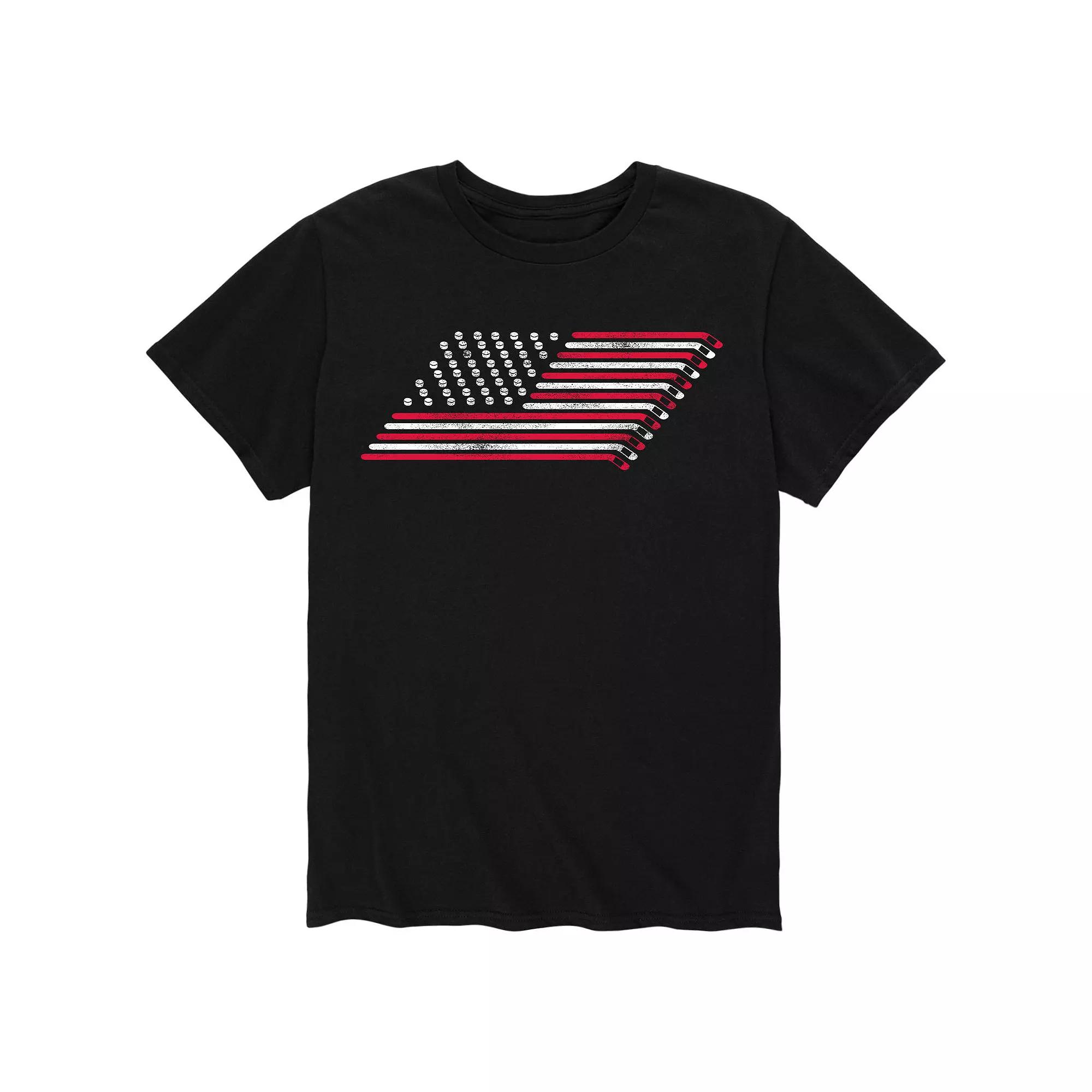 Men's Hockey Flag Tee,  Product Image
