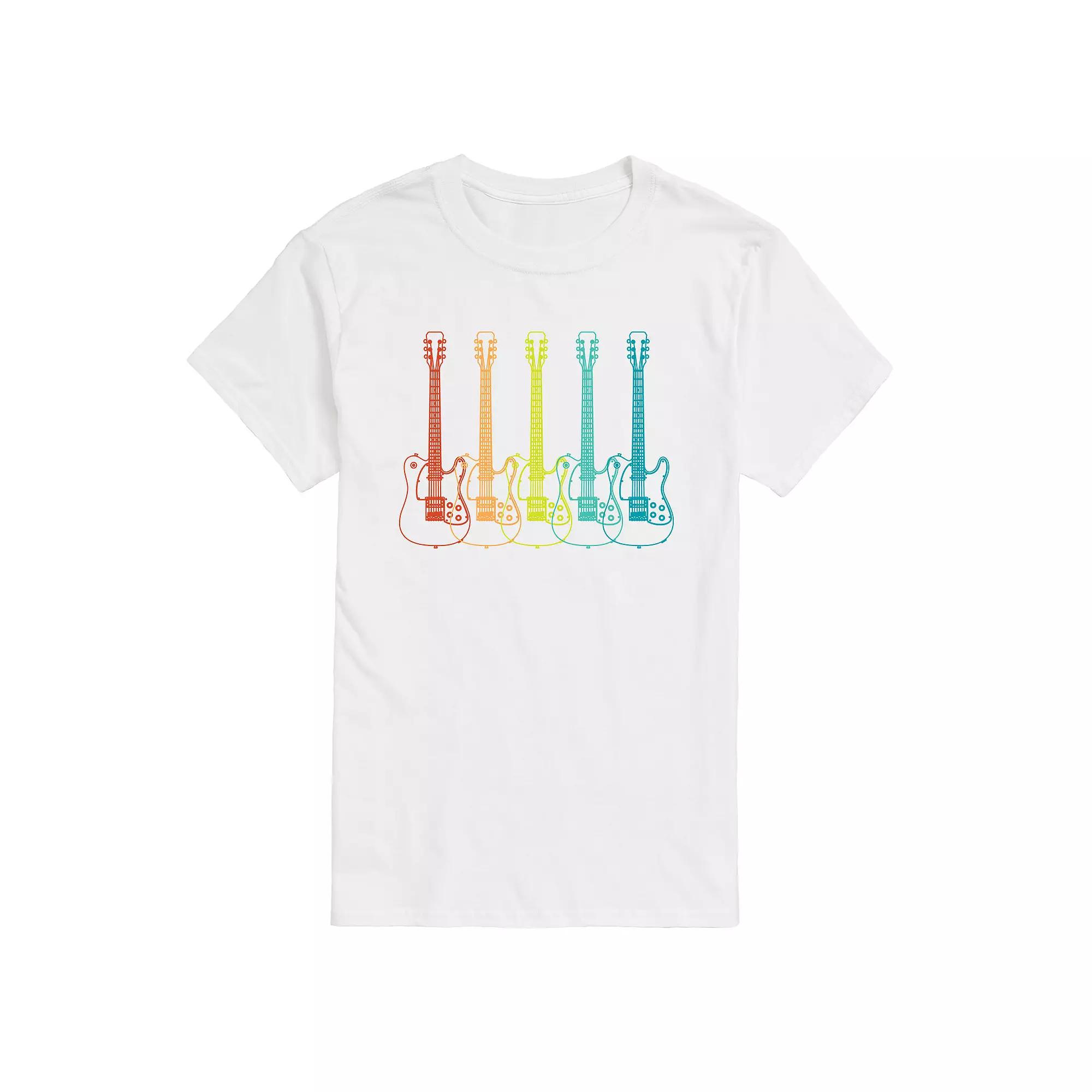Big & Tall Guitar Lineup Graphic Tee, Men's,  Product Image