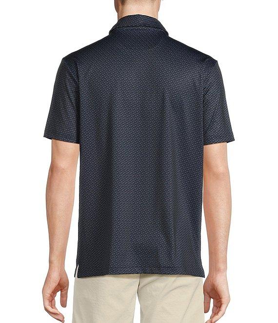 Cremieux Blue Label Performance Stretch Shark Print Short Sleeve Polo Shirt Product Image