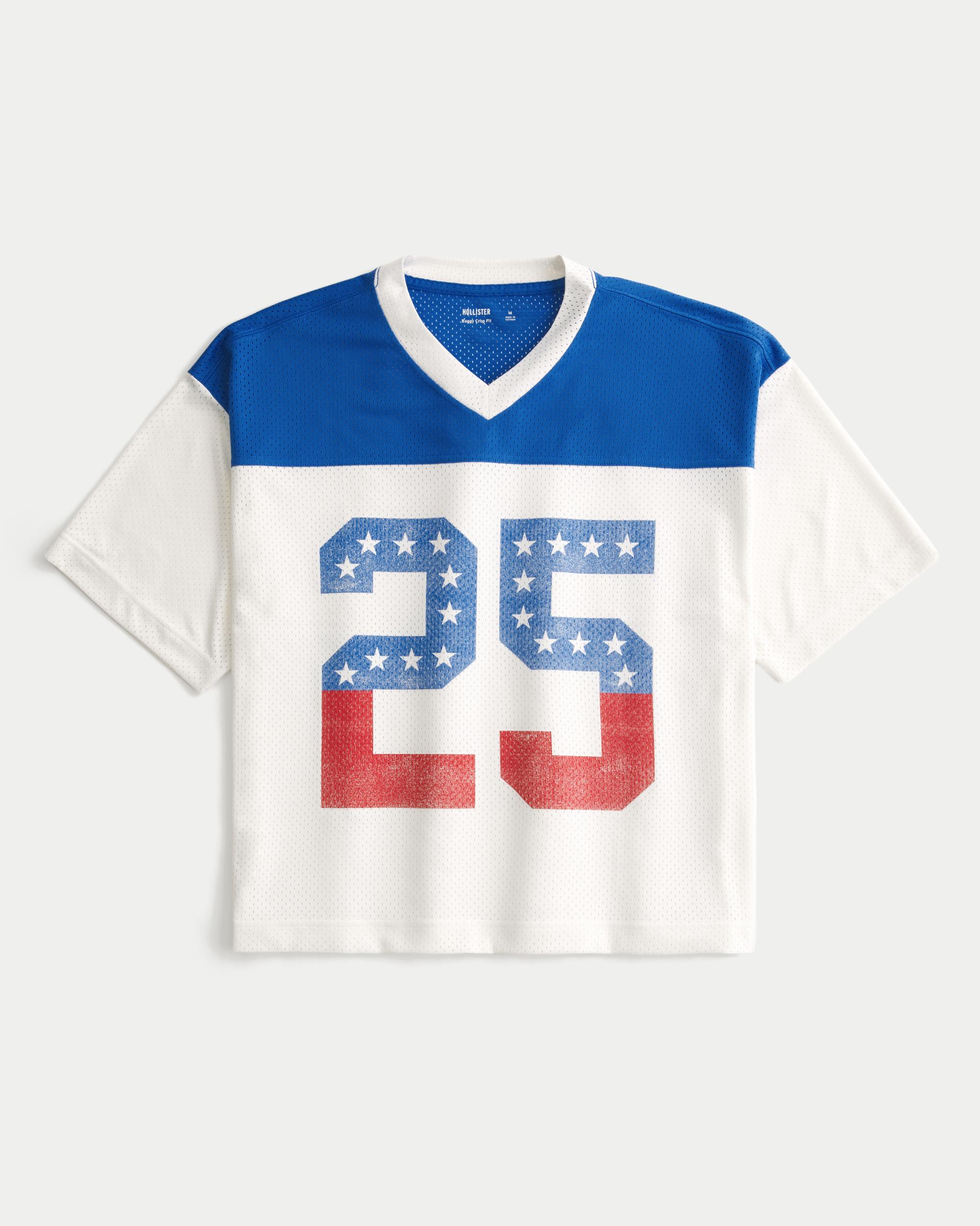 Boxy Crop Number Graphic Jersey Product Image