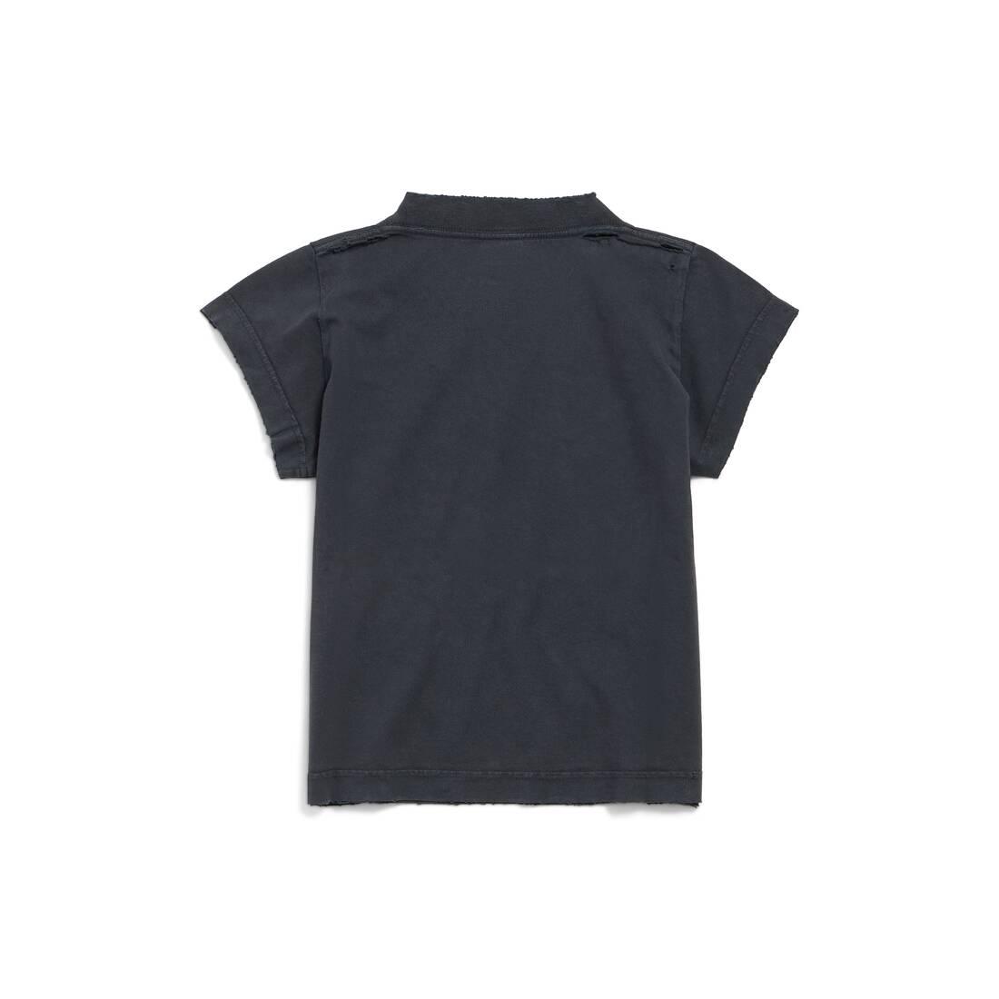 Women's Fashion Designer Shrunk T-shirt in Faded Black Product Image