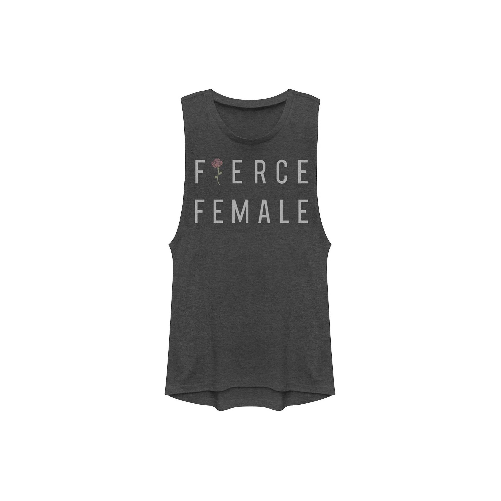 Disney's Minnie Mouse Distressed Framed Portrait Juniors' Muscle Tank Top, Girl's,  Product Image