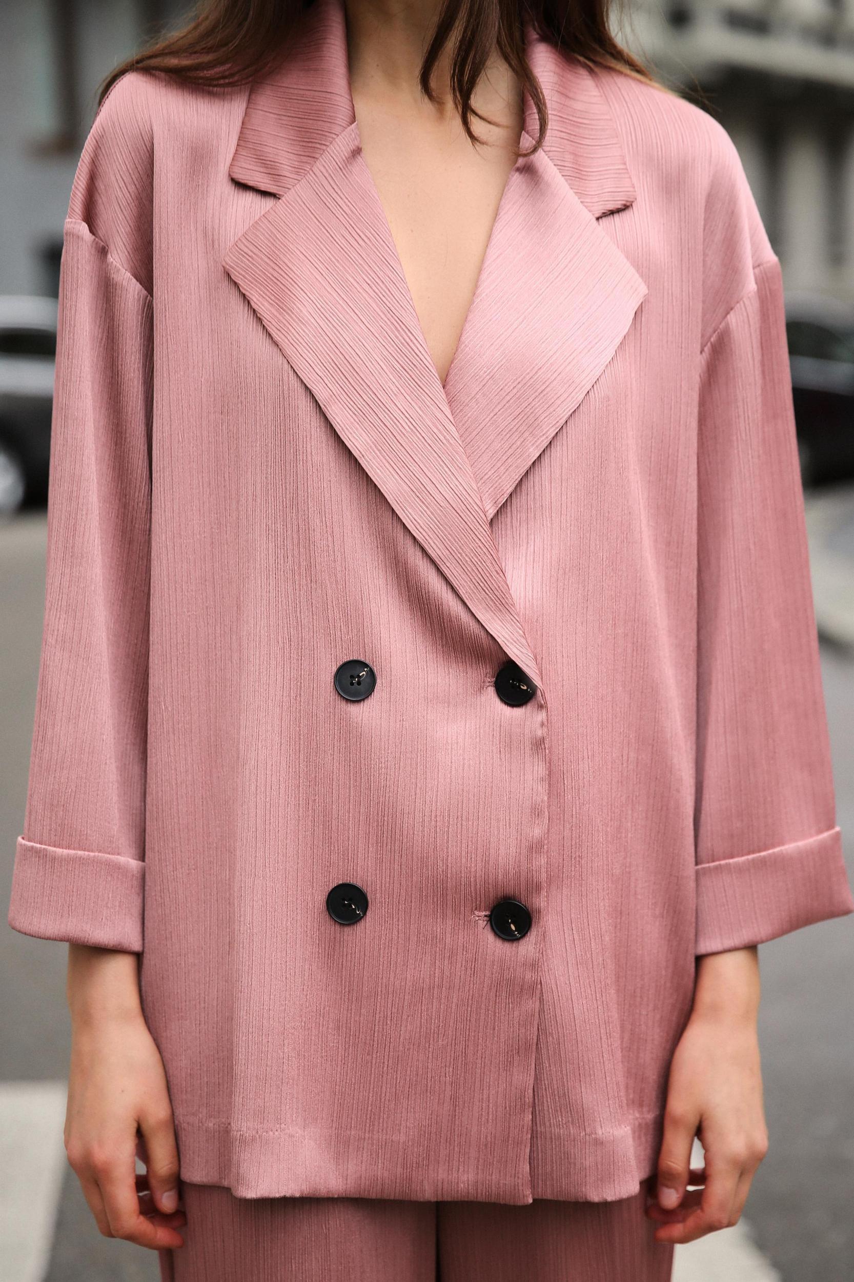 WRINKLED LOOK BLAZER Product Image