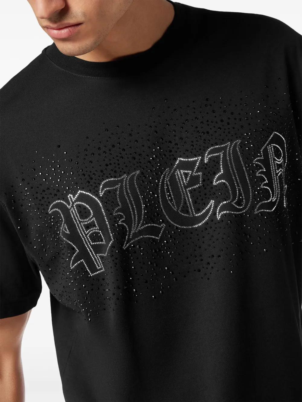 logo-embellished cotton T-shirt Product Image