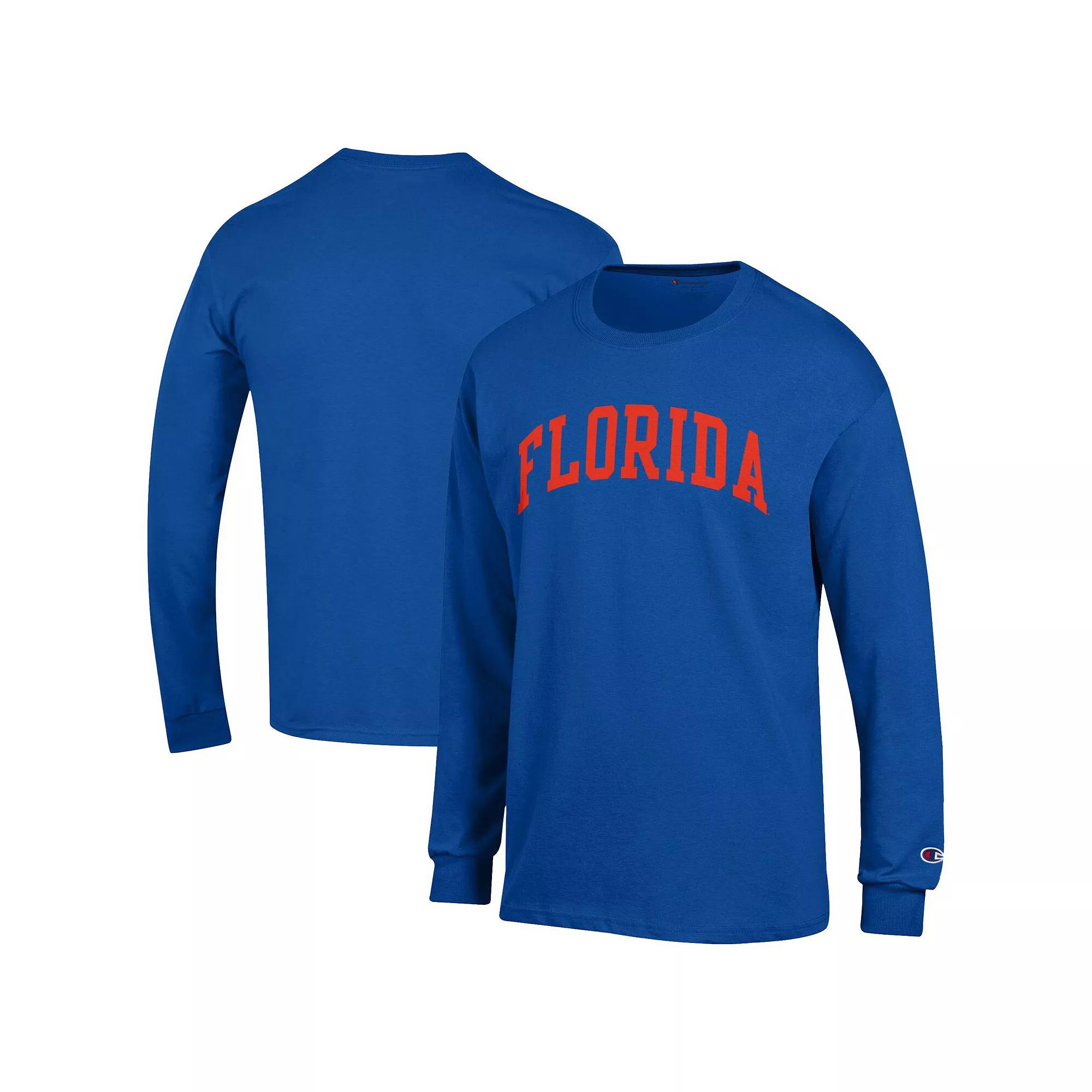 Men's Champion Brown Brown Bears Basic Arch Long Sleeve T-Shirt,  Product Image