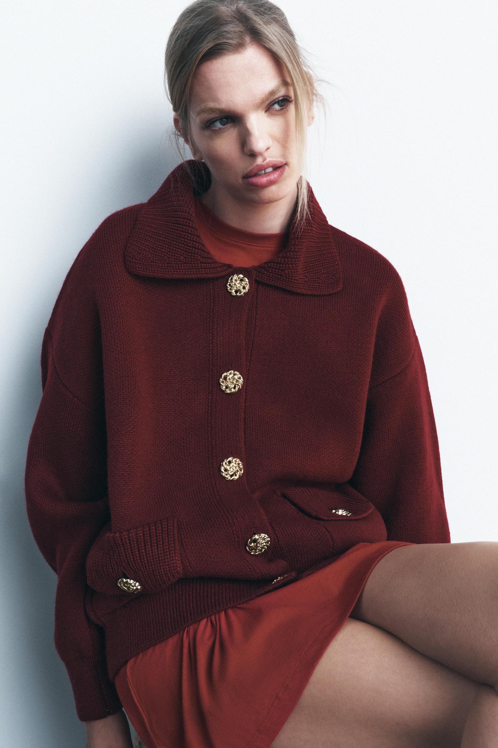 OVERSIZED KNIT JACKET Product Image