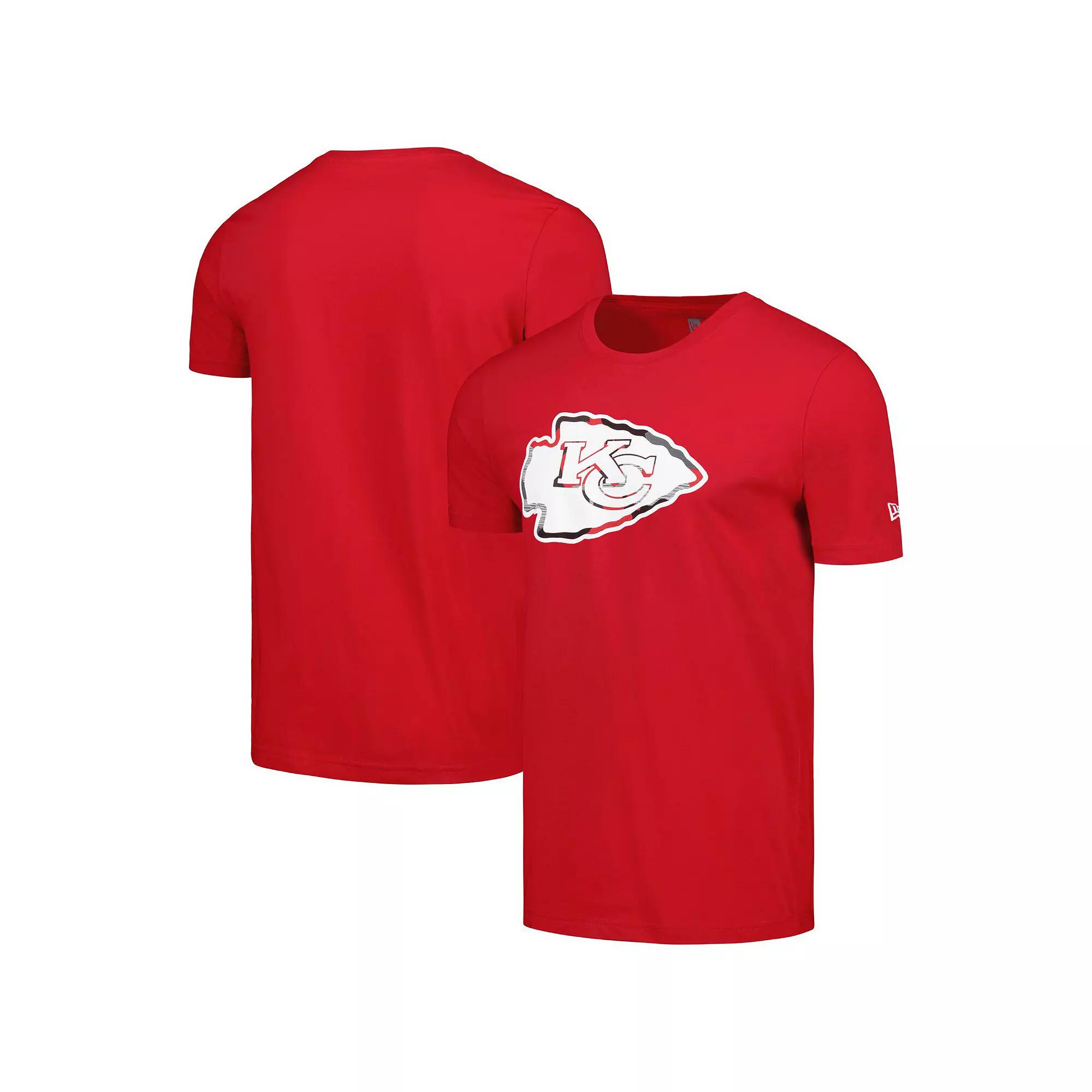 Men's New Era Red Kansas City Chiefs Camo Logo T-Shirt,  Product Image