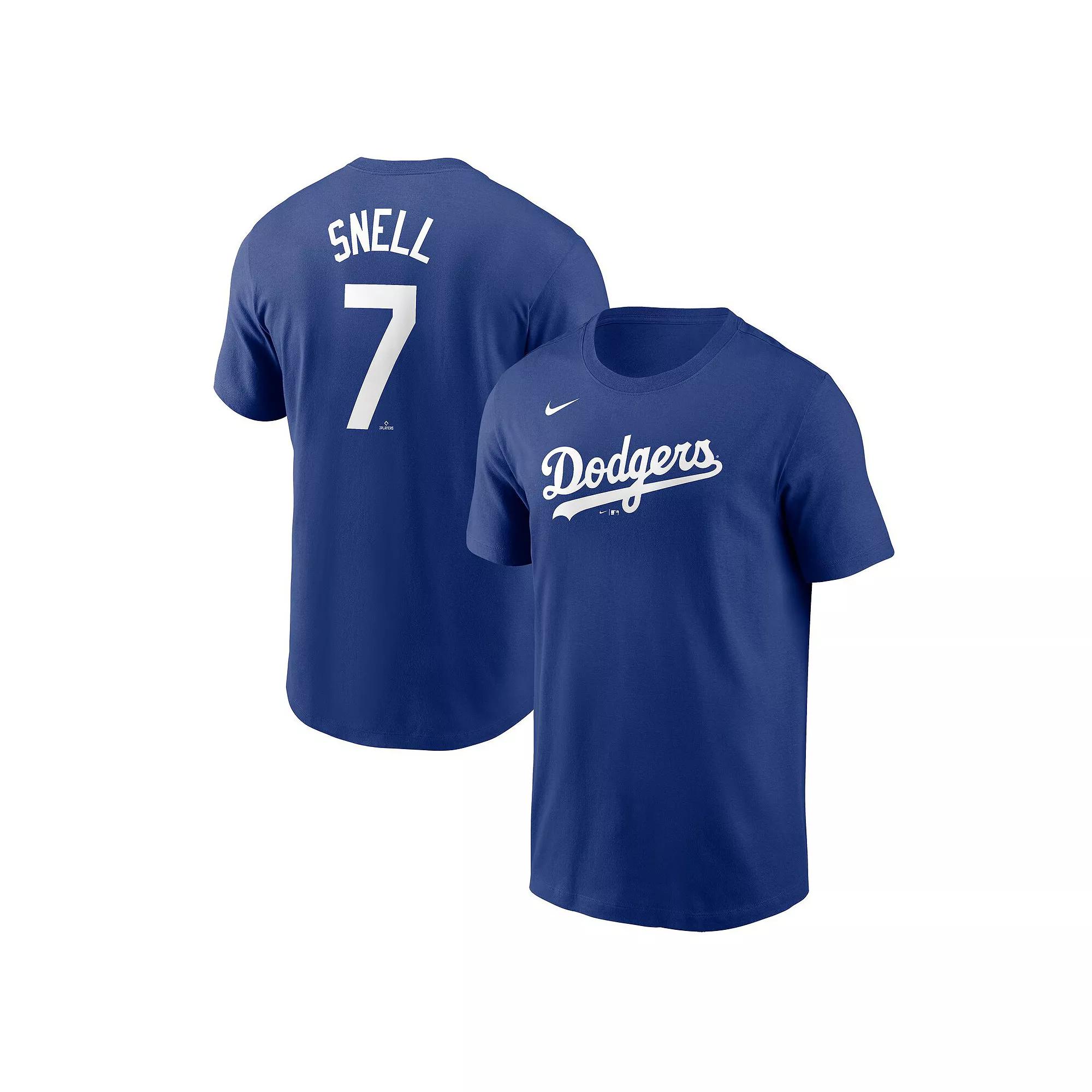 Men's Nike Blake Snell Blue Los Angeles Dodgers Fuse Name & Number T-Shirt, Size: Large Product Image