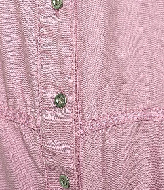 Nurture Collared Sleeveless Button Front Midi Dress Product Image