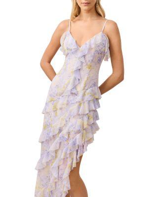 Aveline Ruffle Asymmetric Gown Product Image