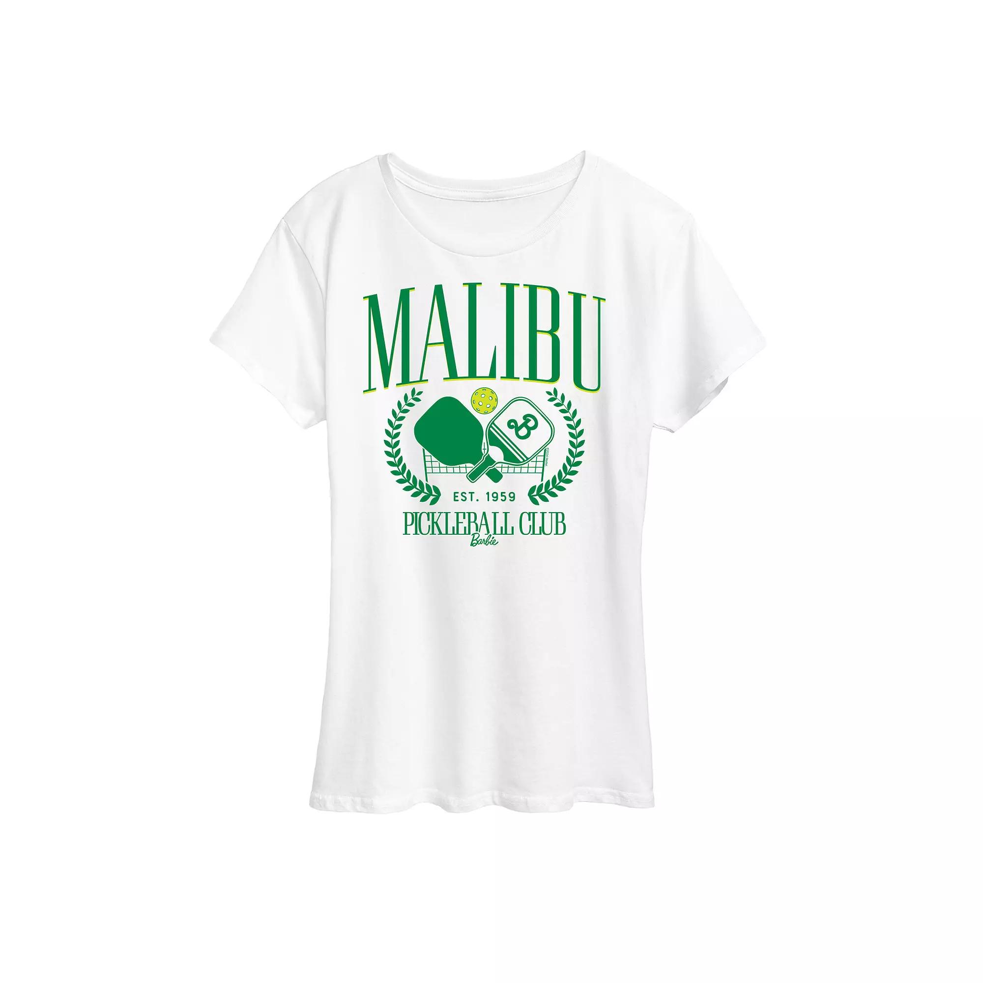 Women's Barbie® Malibu Pickleball Graphic Tee,  Product Image