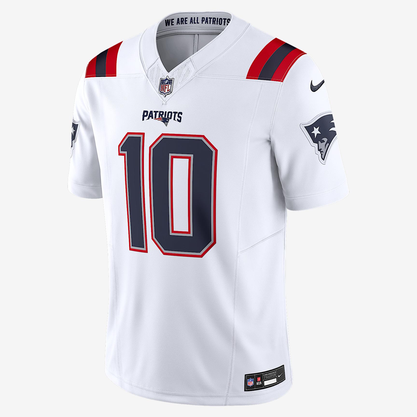 Drake Maye New England Patriots Nike Mens Dri-FIT NFL Limited Jersey | 31NMNPLH8KF-RY6 Product Image