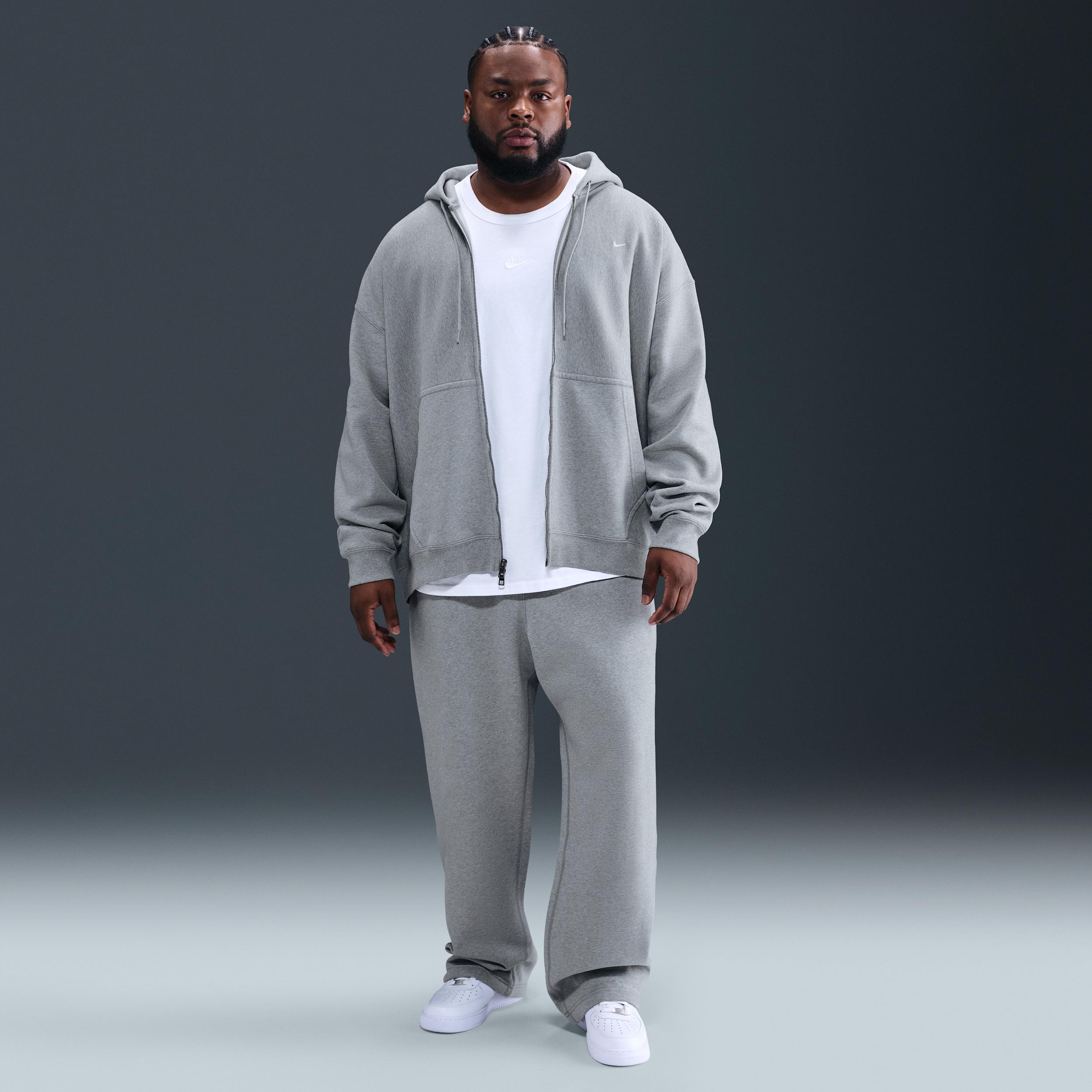 Nike Mens Solo Swoosh Full-Zip Fleece Hoodie | HV1084-063 Product Image