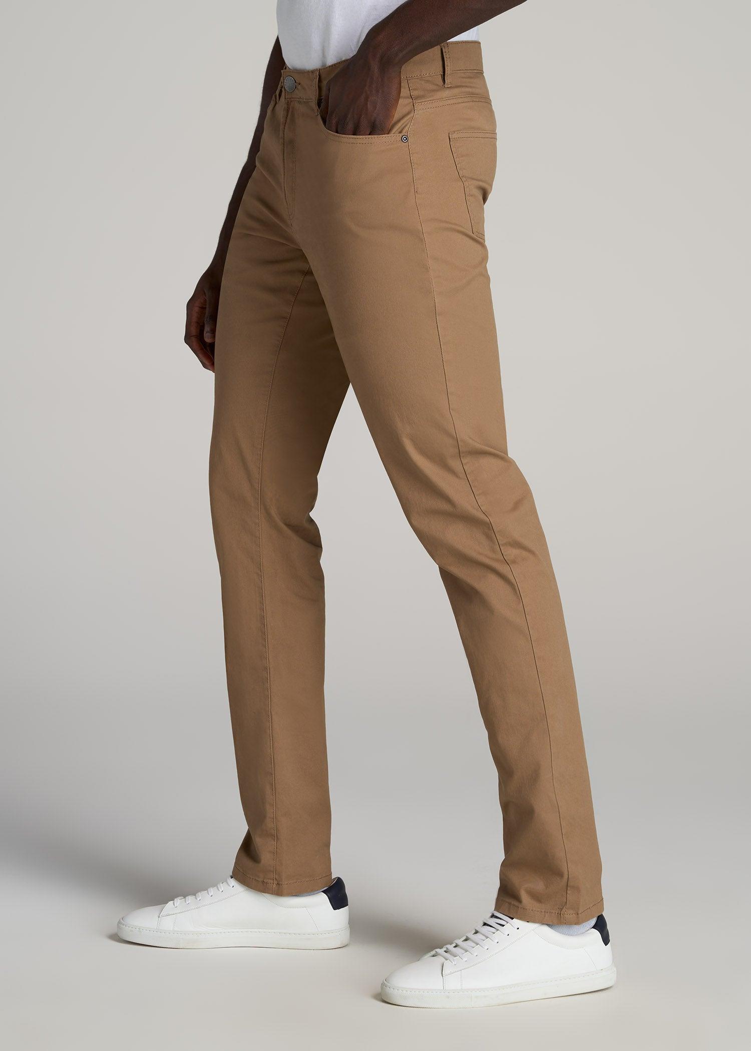 Carman TAPERED Fit Five Pocket Pants for Tall Men in Black Male Product Image