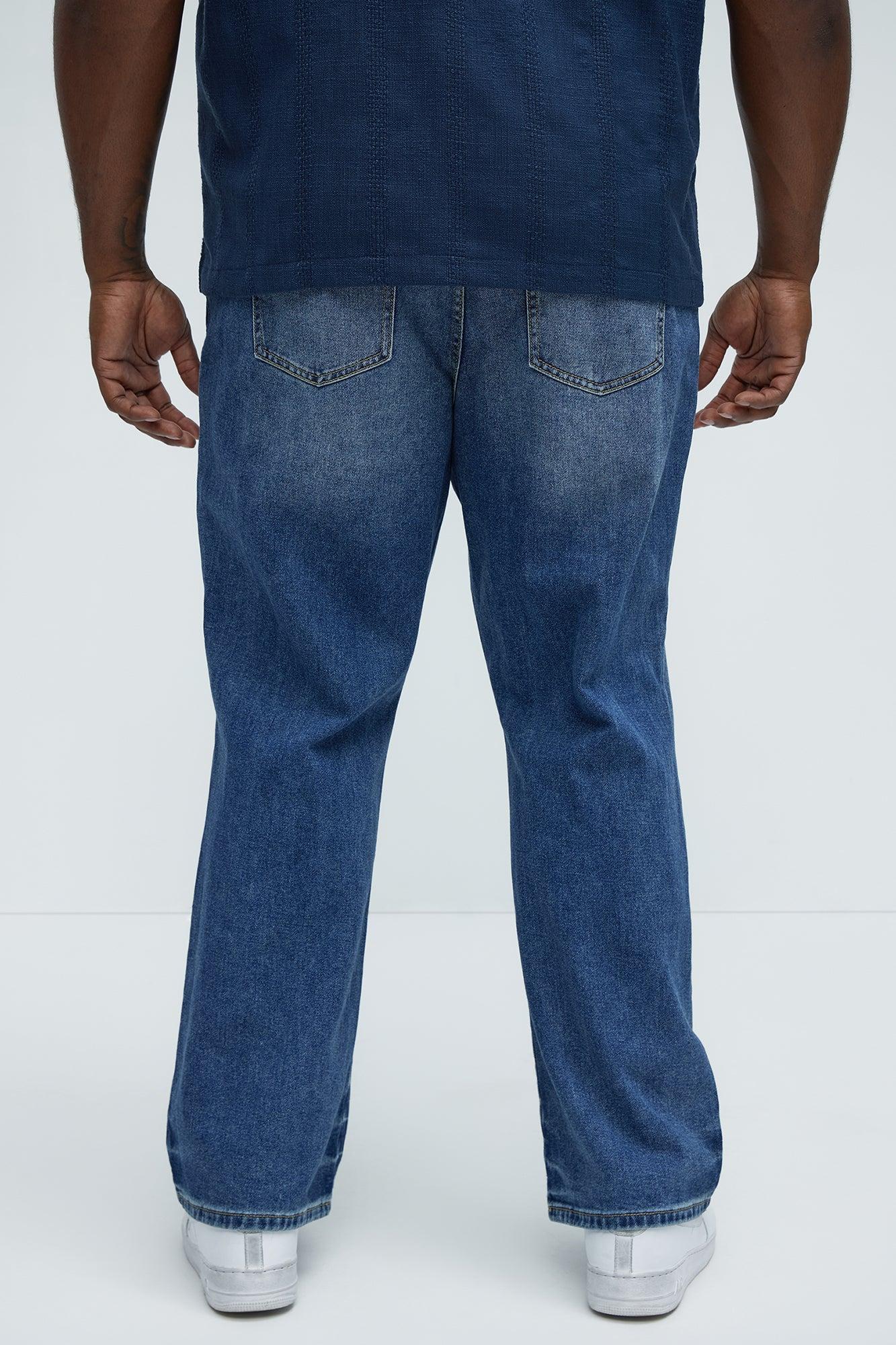 Call Me Over Straight Jeans - Medium Blue Wash Product Image