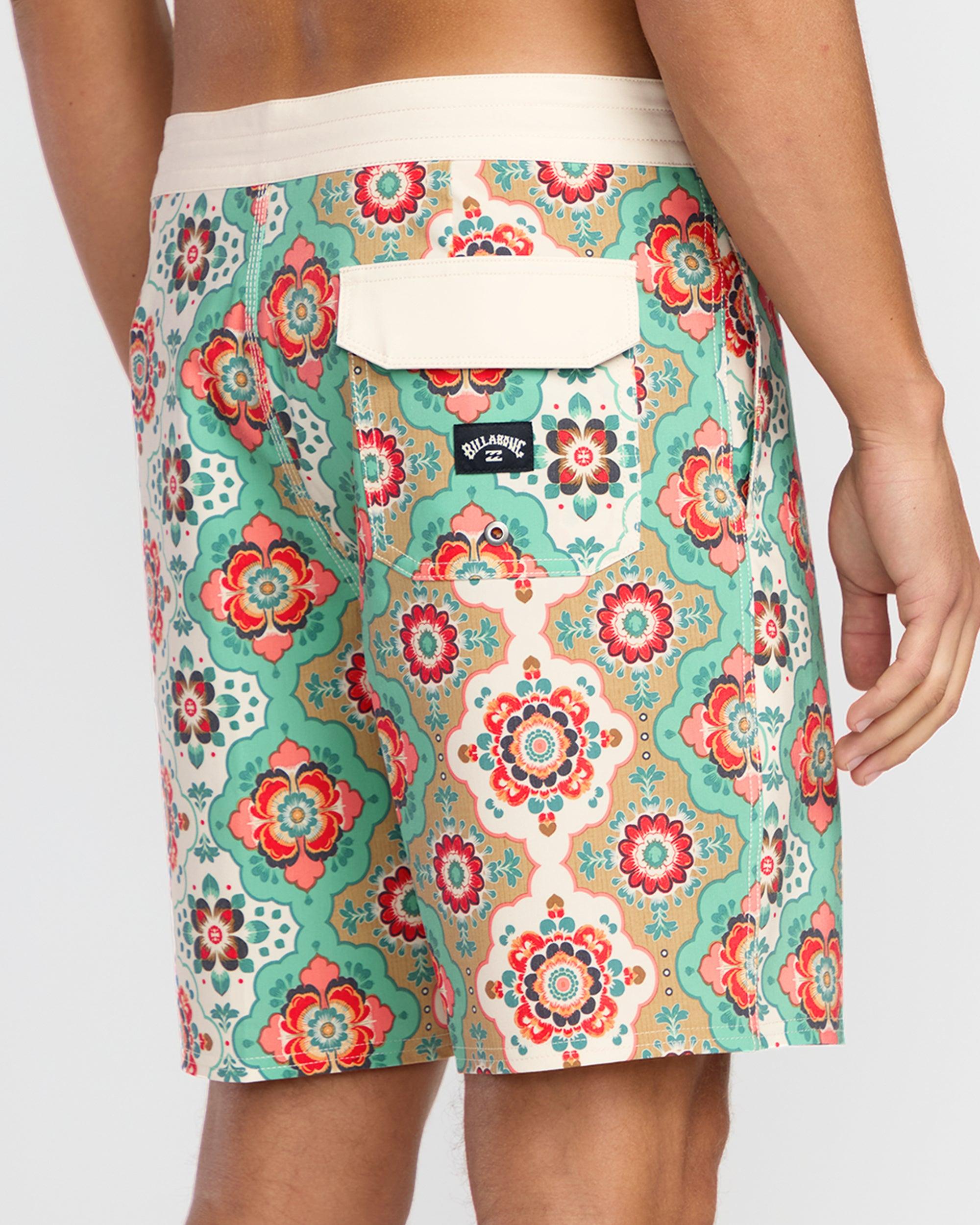 Wategos Lo Tide 19" Boardshorts - Sage Green Male Product Image