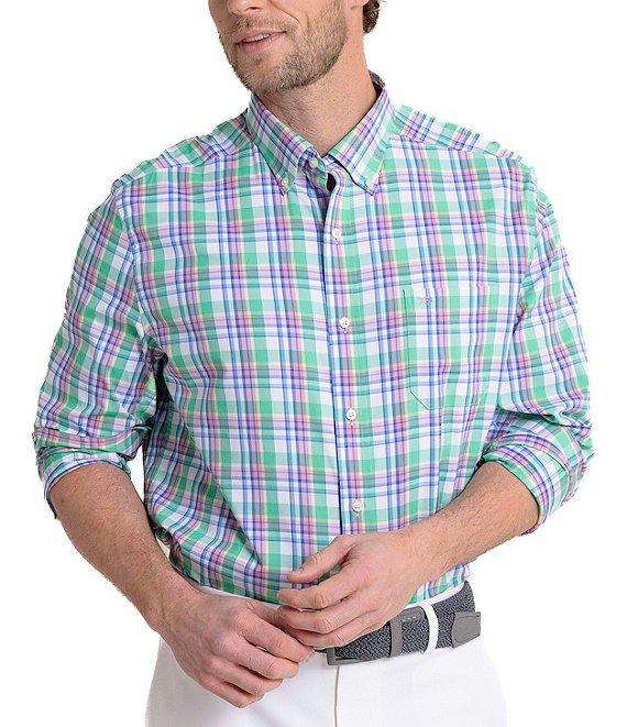 Southern Tide Performance Stretch Intercoastal Gaspee Plaid Long Sleeve Woven Shirt Product Image