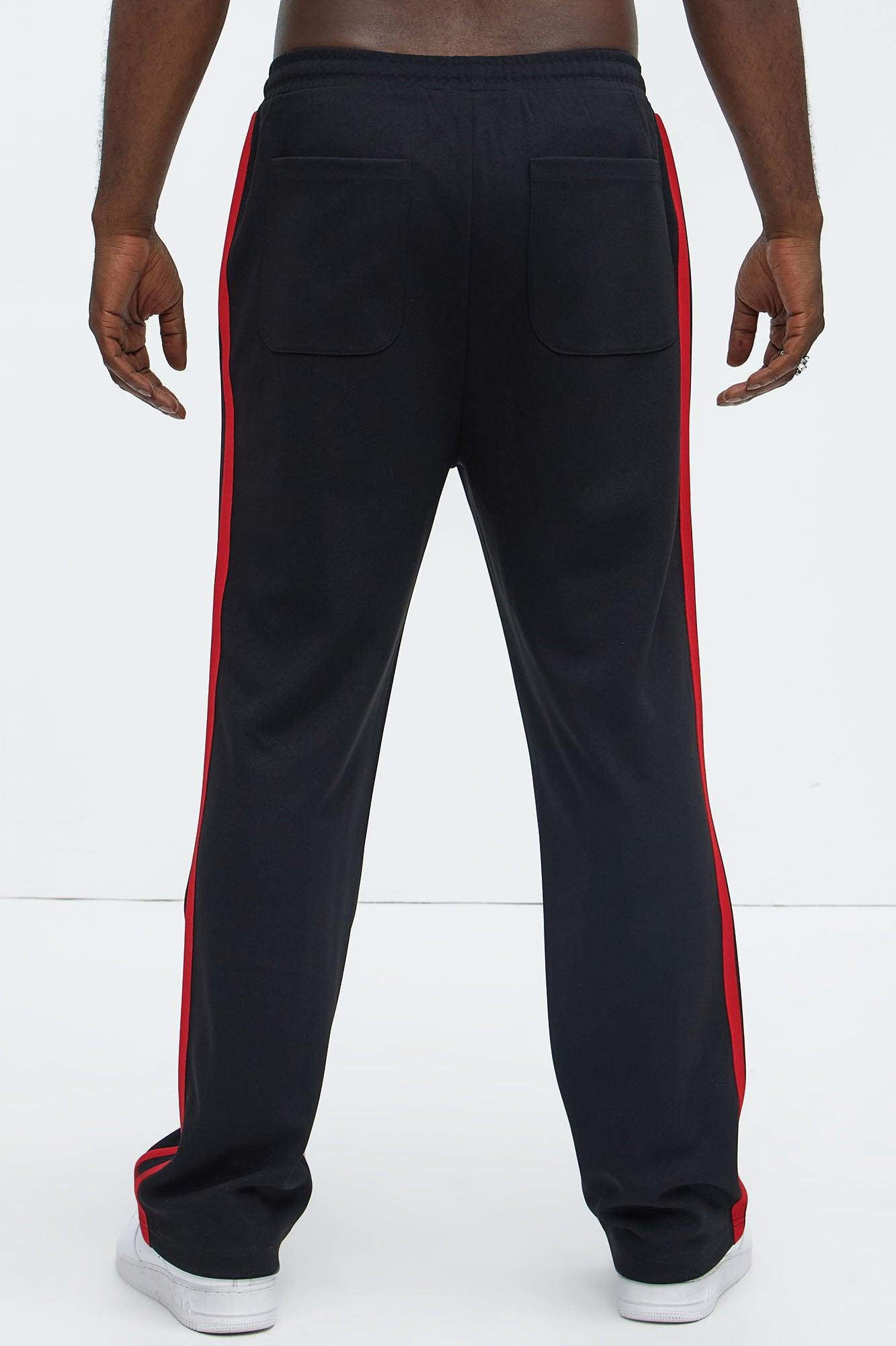 Judgement Straight Track Pants - Black/Red Product Image