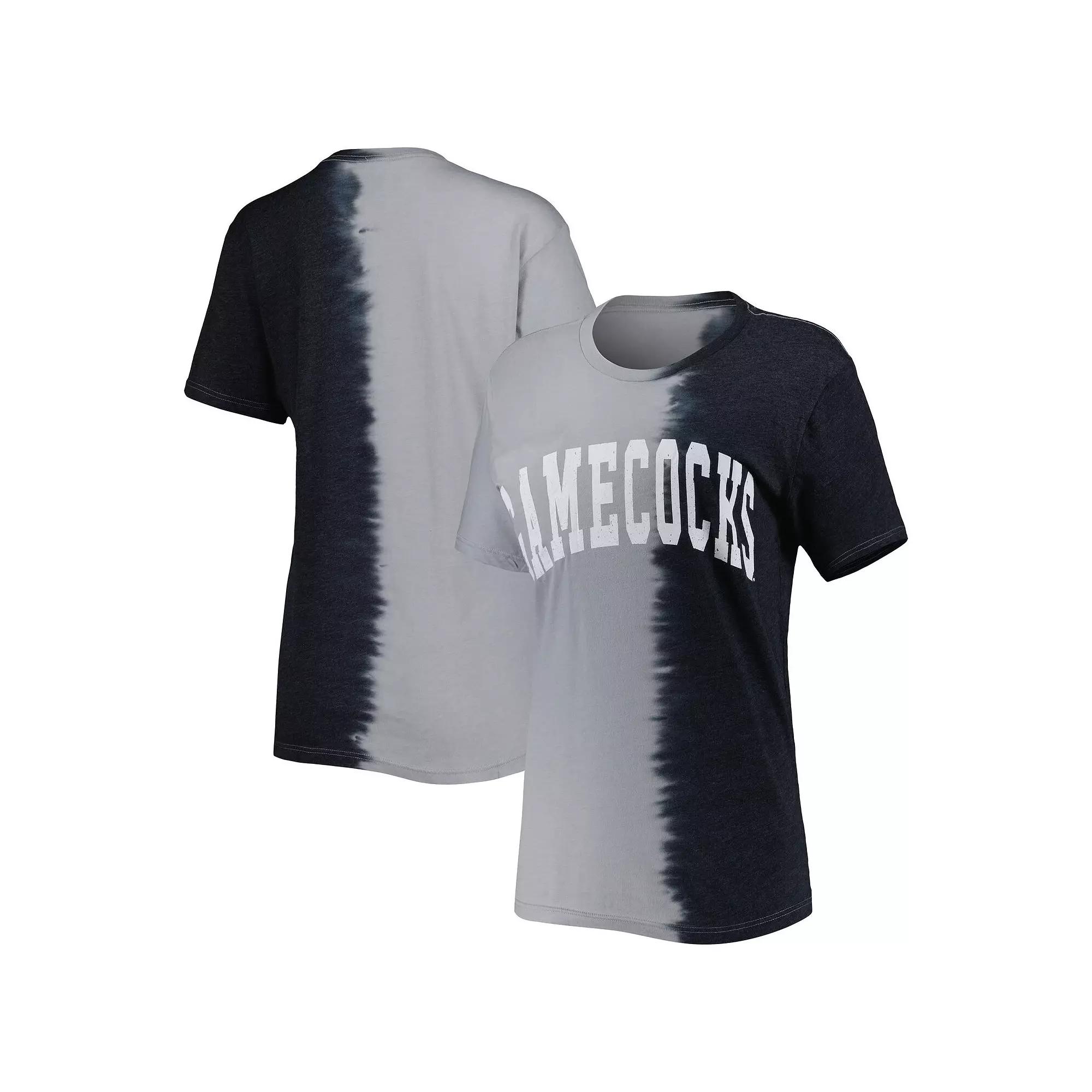 Women's Gameday Couture Black South Carolina Gamecocks Find Your Groove Split-Dye T-Shirt, Size: Small Product Image