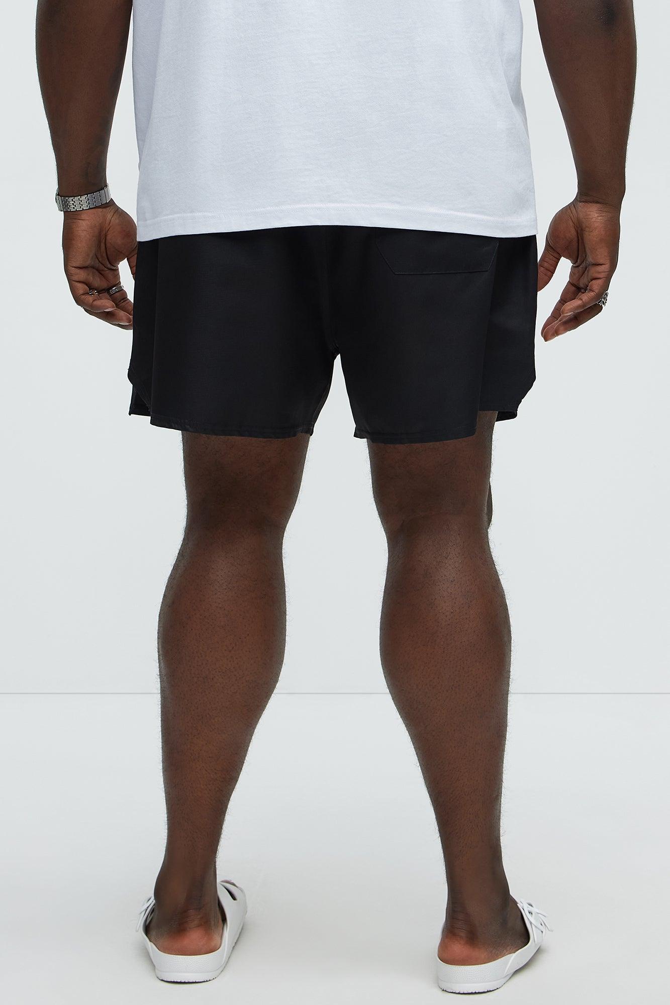 Luxury Life Swim Mid Trunk - Black Product Image