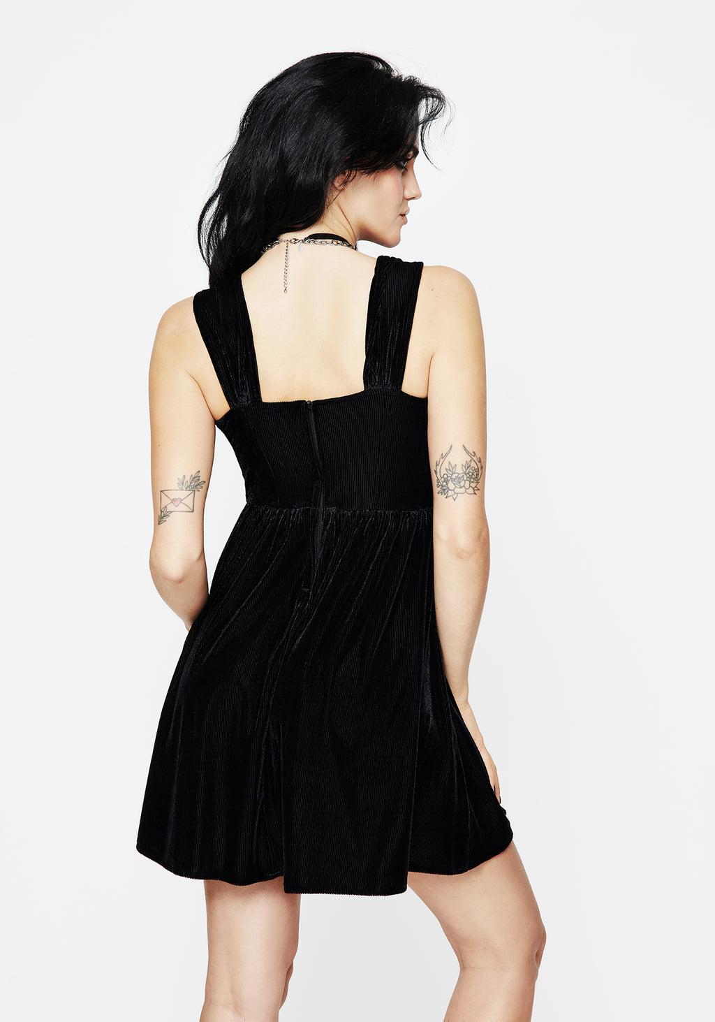 Heartless Zip Front Mini Dress Product Image