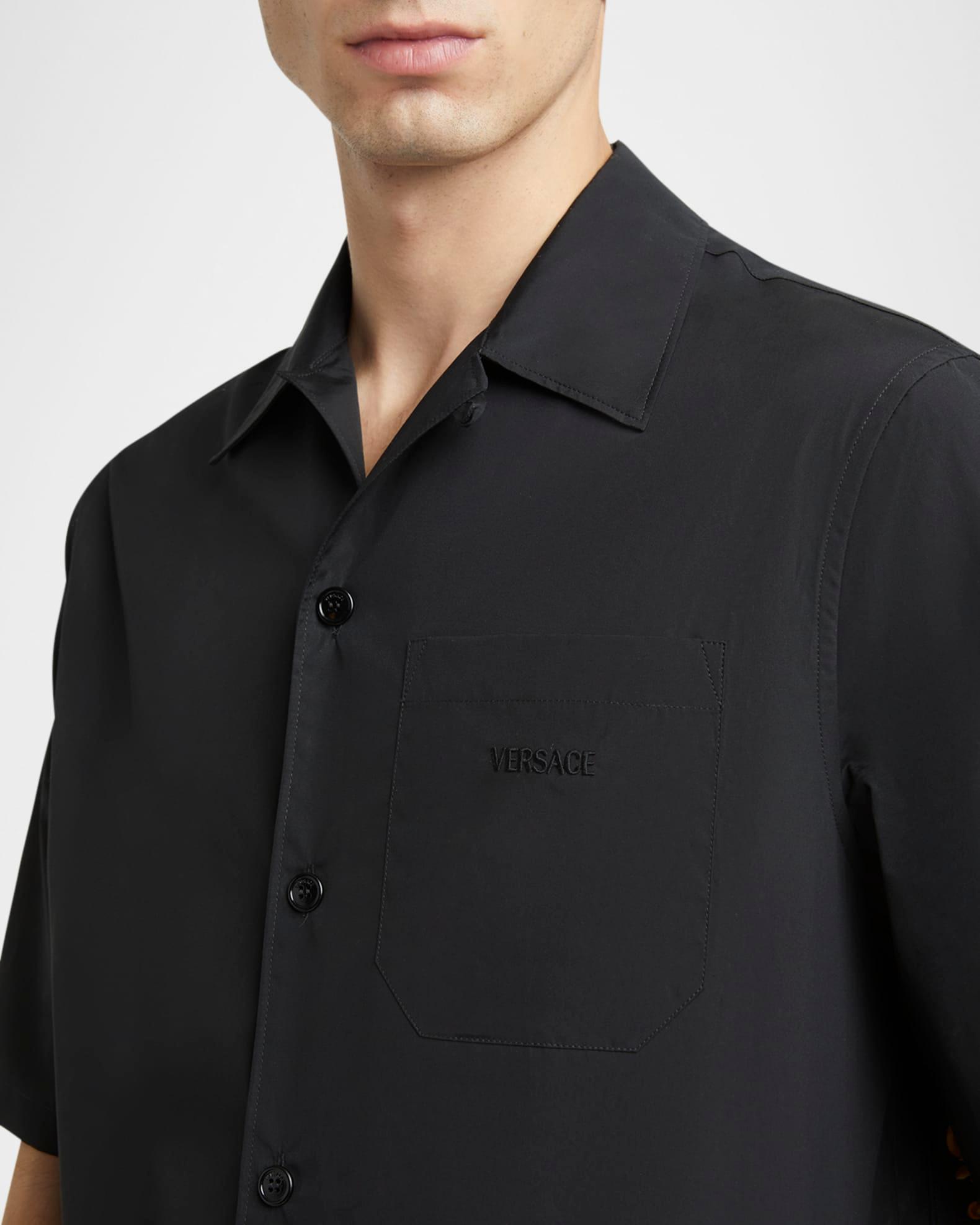 Men's Medusa Cameo Poplin Sport Shirt Product Image
