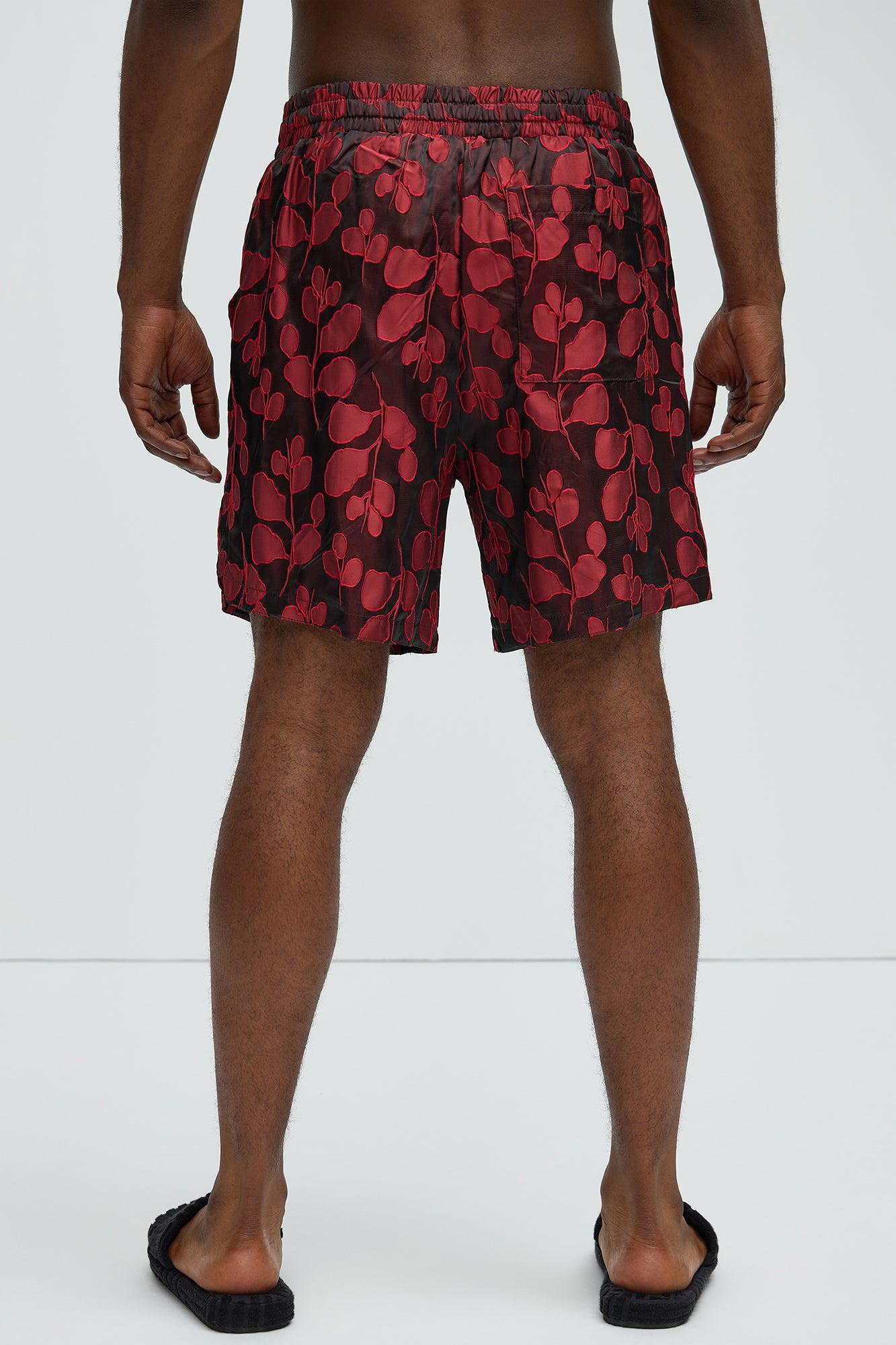 Fenno Jacquard Shorts - Red Product Image