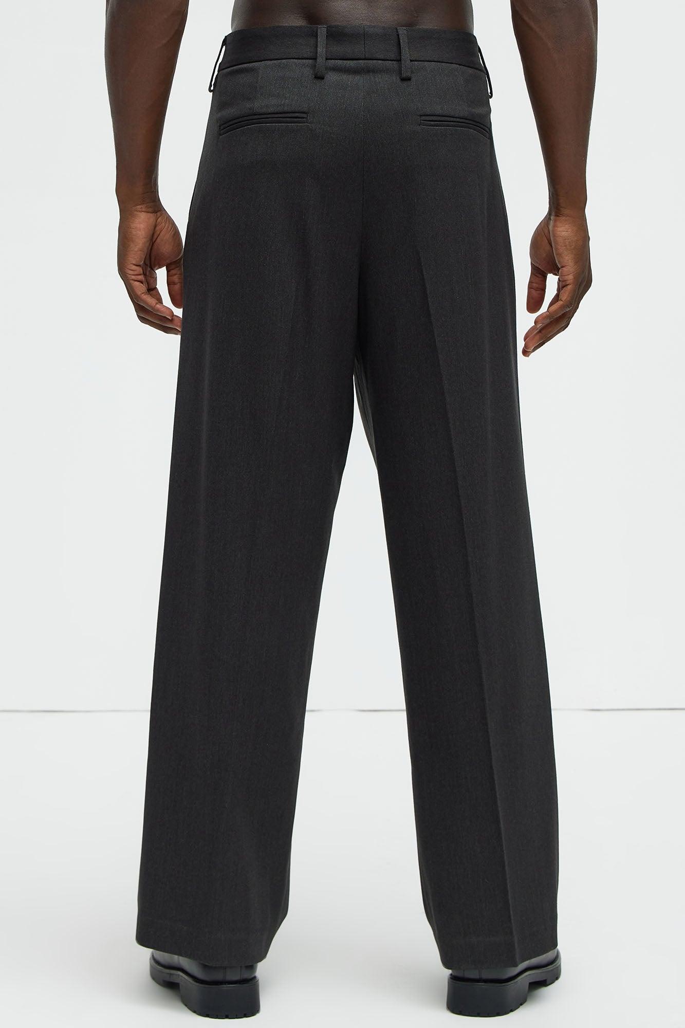 Liam Relaxed Tapered Trousers - Black Product Image