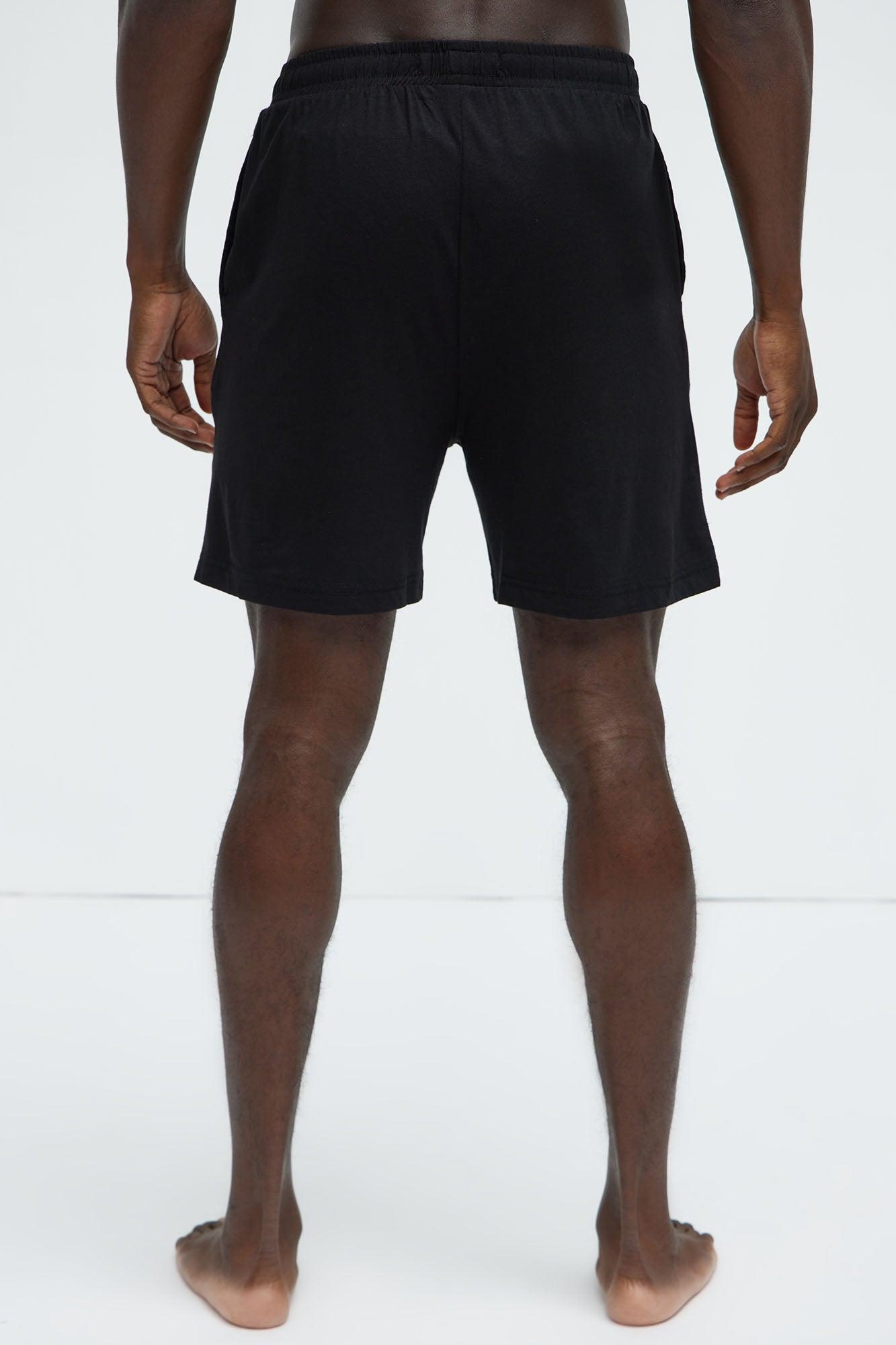 Essential Modal Lounge Shorts - Black Product Image