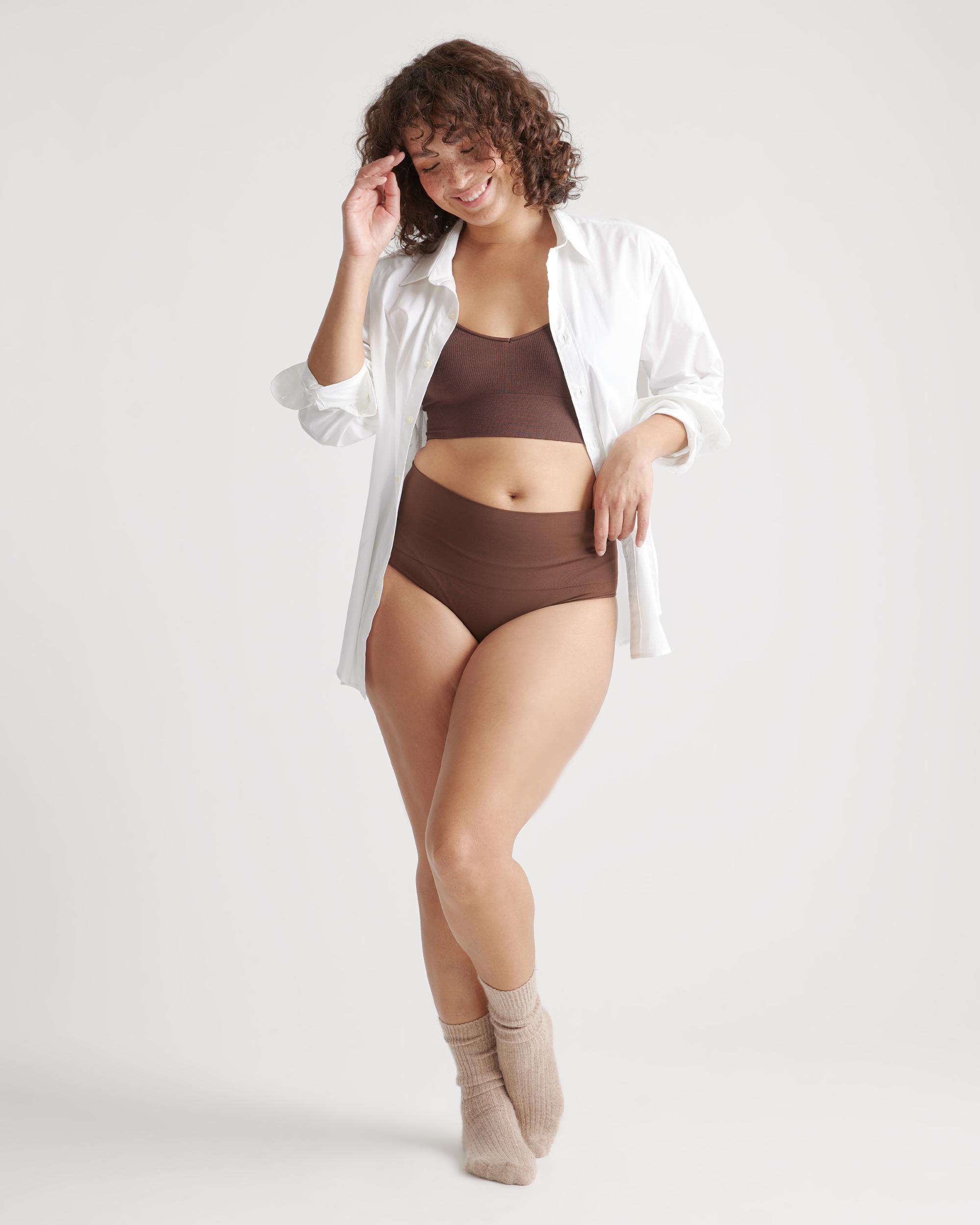 Quince | Women's Shaping High-Waisted Brief Nylon/Spandex Product Image