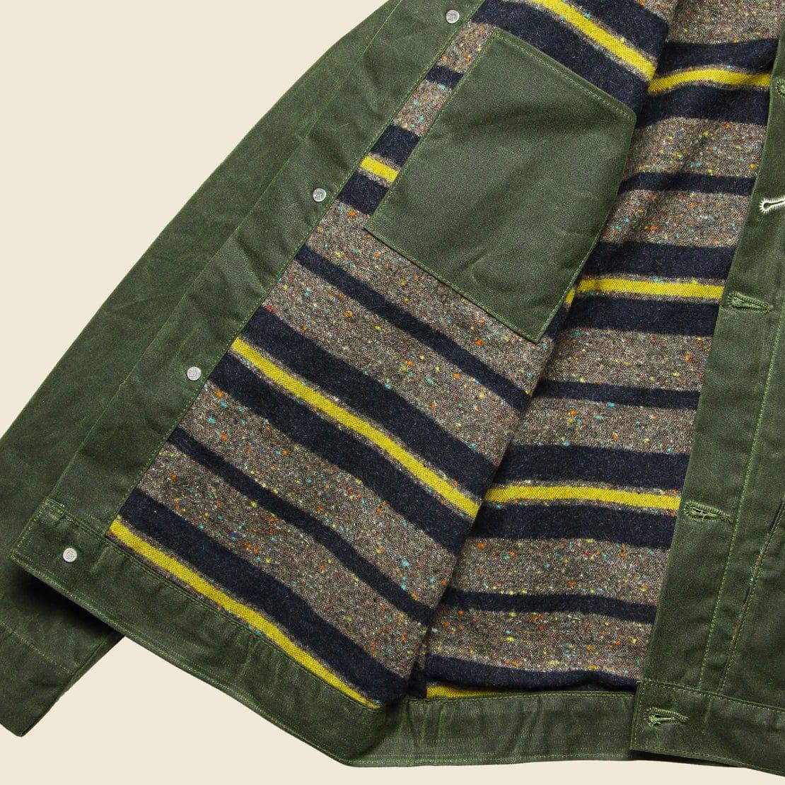 Supply Jacket - Blanket Lined Waxed Olive Ridgeline Product Image