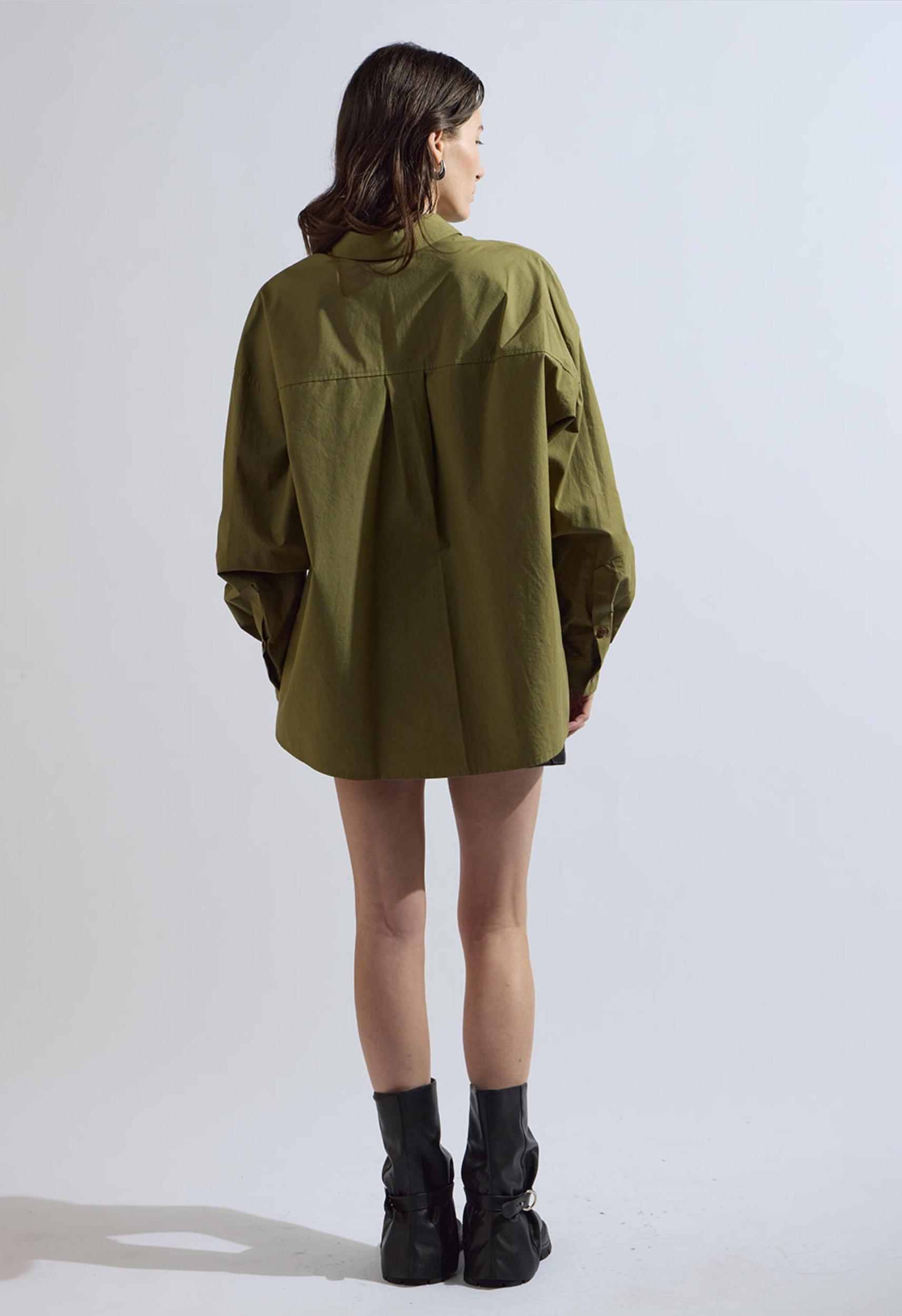 Jackie Olive Button Up Product Image