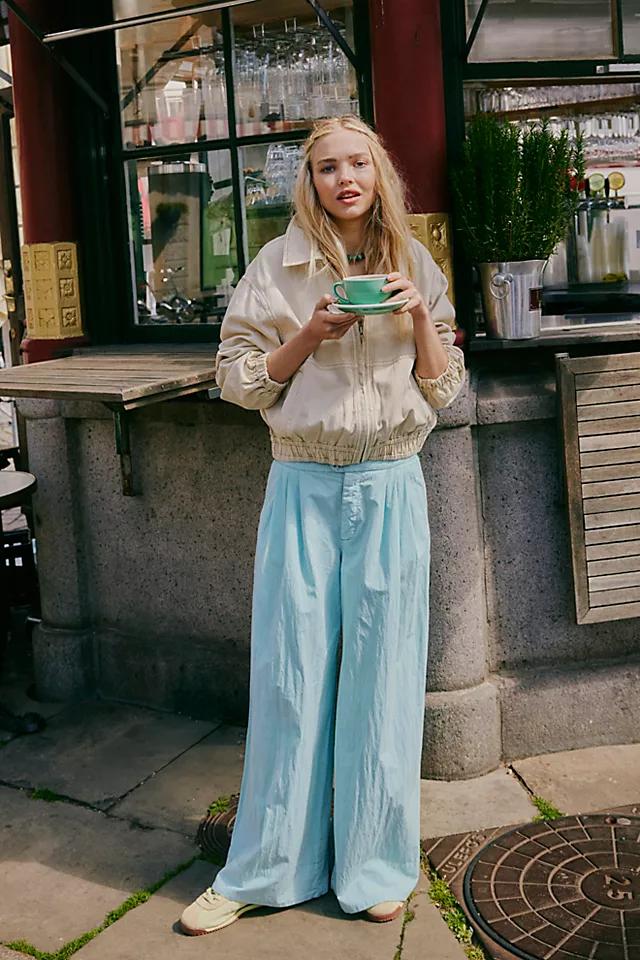 Paige Pleated Pull-On Trousers Product Image