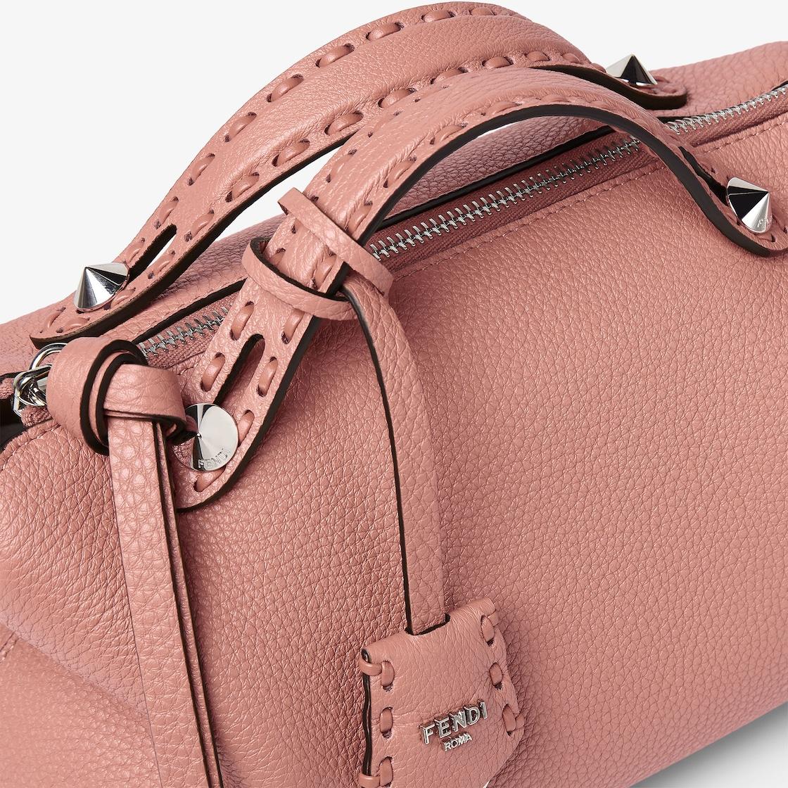 By The Way Selleria MediumPowder pink Selleria bag with 192 hand-sewn topstitches Product Image