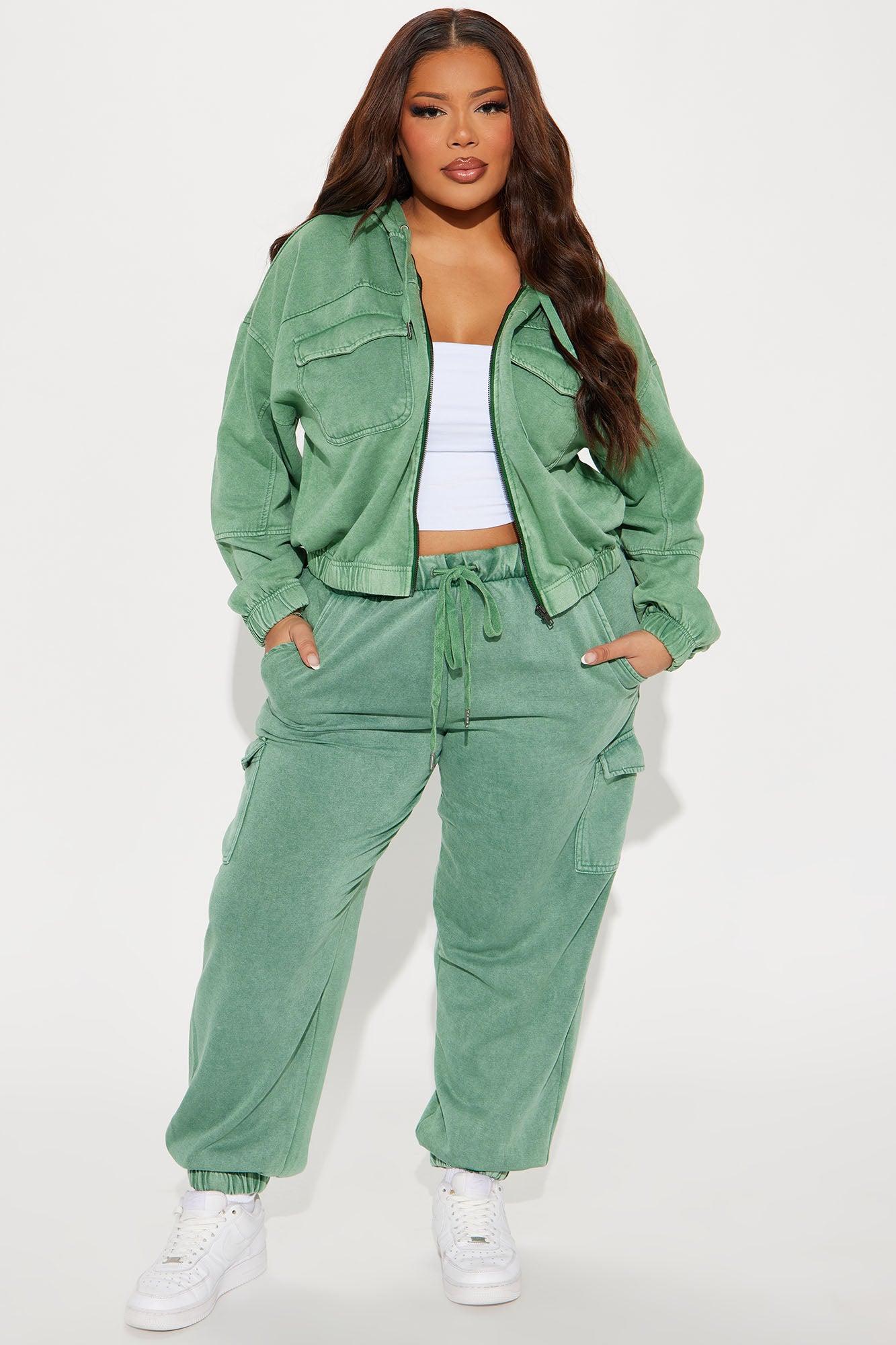 Fiona Fleece Lounge Jacket - Green Product Image