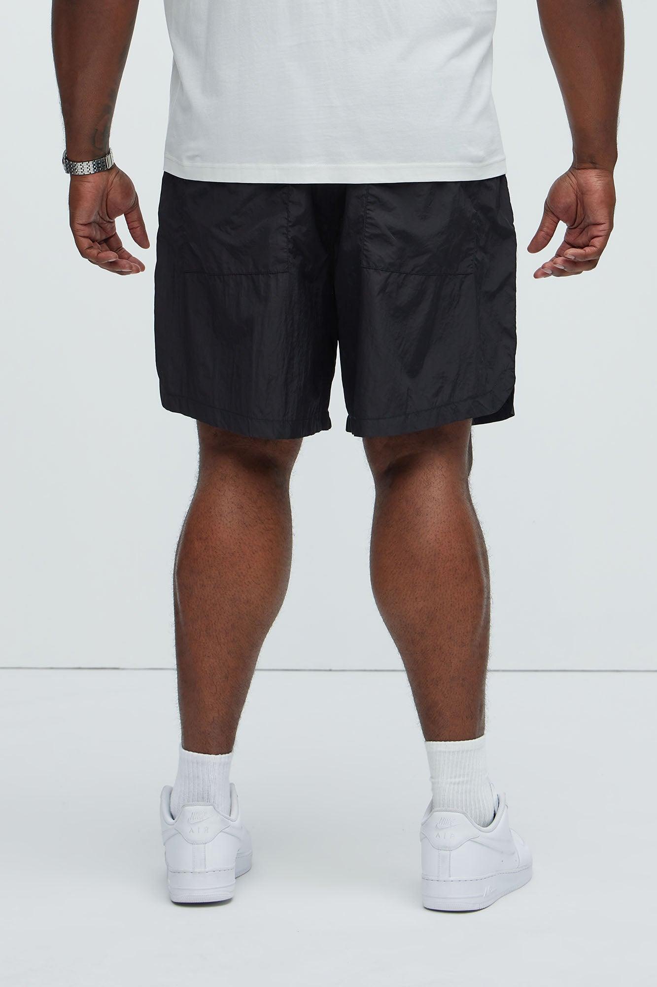 Miles Zip Up Lounge Shorts - Black Product Image
