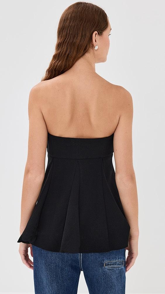 Tibi Melee Crepe Strapless Top | Shopbop Product Image