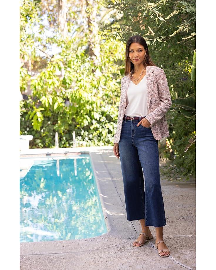 Stride Mid-Rise Wide Leg Jean With Trouser Details 27&apos;&apos; Inseam Product Image