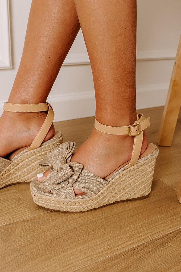The Kaylani Woven Wedge in Natural Product Image