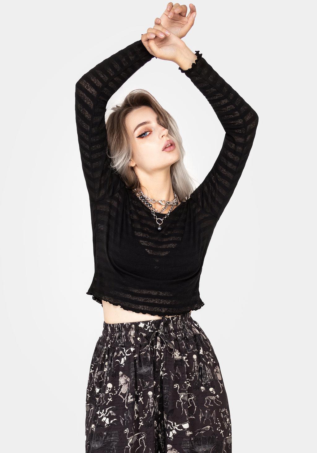 Gomez Striped Crop Product Image