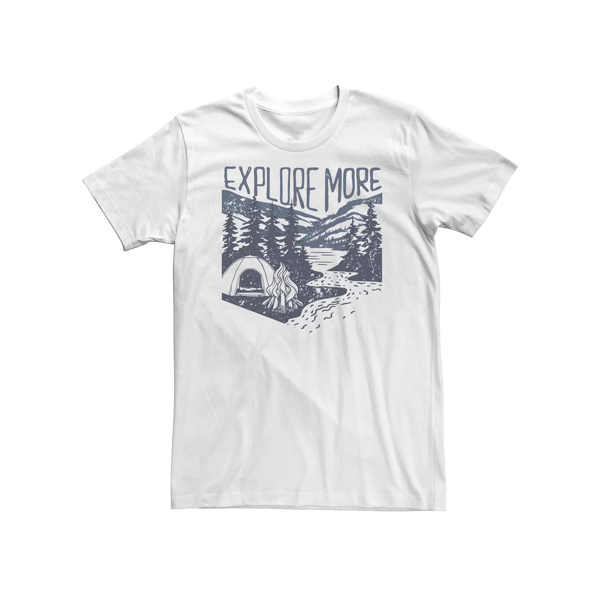 Big & Tall Explore More In The Wild Graphic Tee, Men's, Size: 5XL, White Product Image