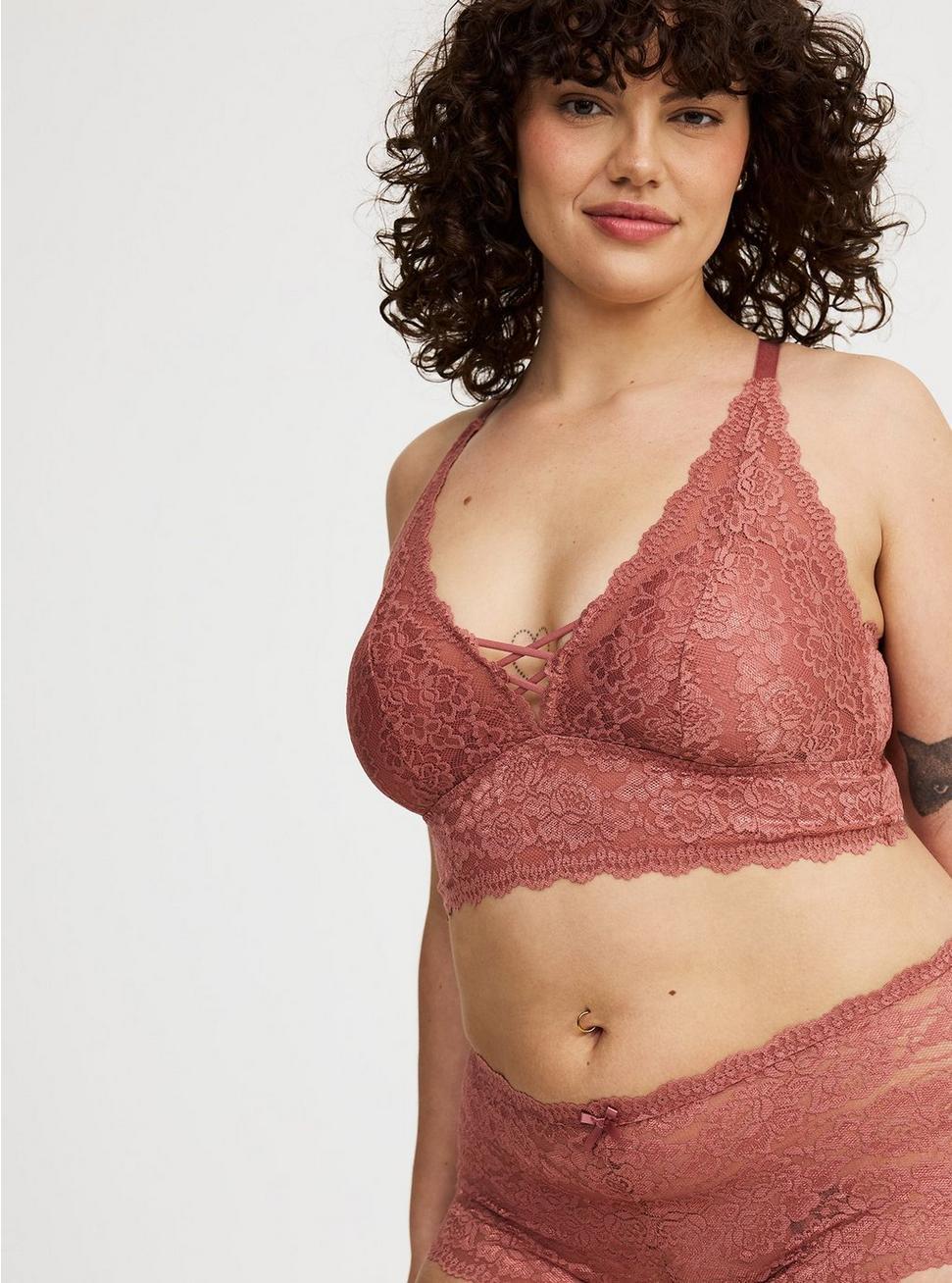 Lightly Lined Lace Bralette Product Image