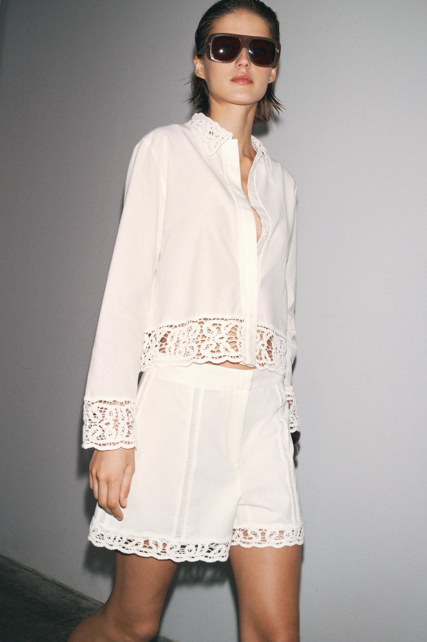 ZW COLLECTION CROCHET SHORTS Product Image