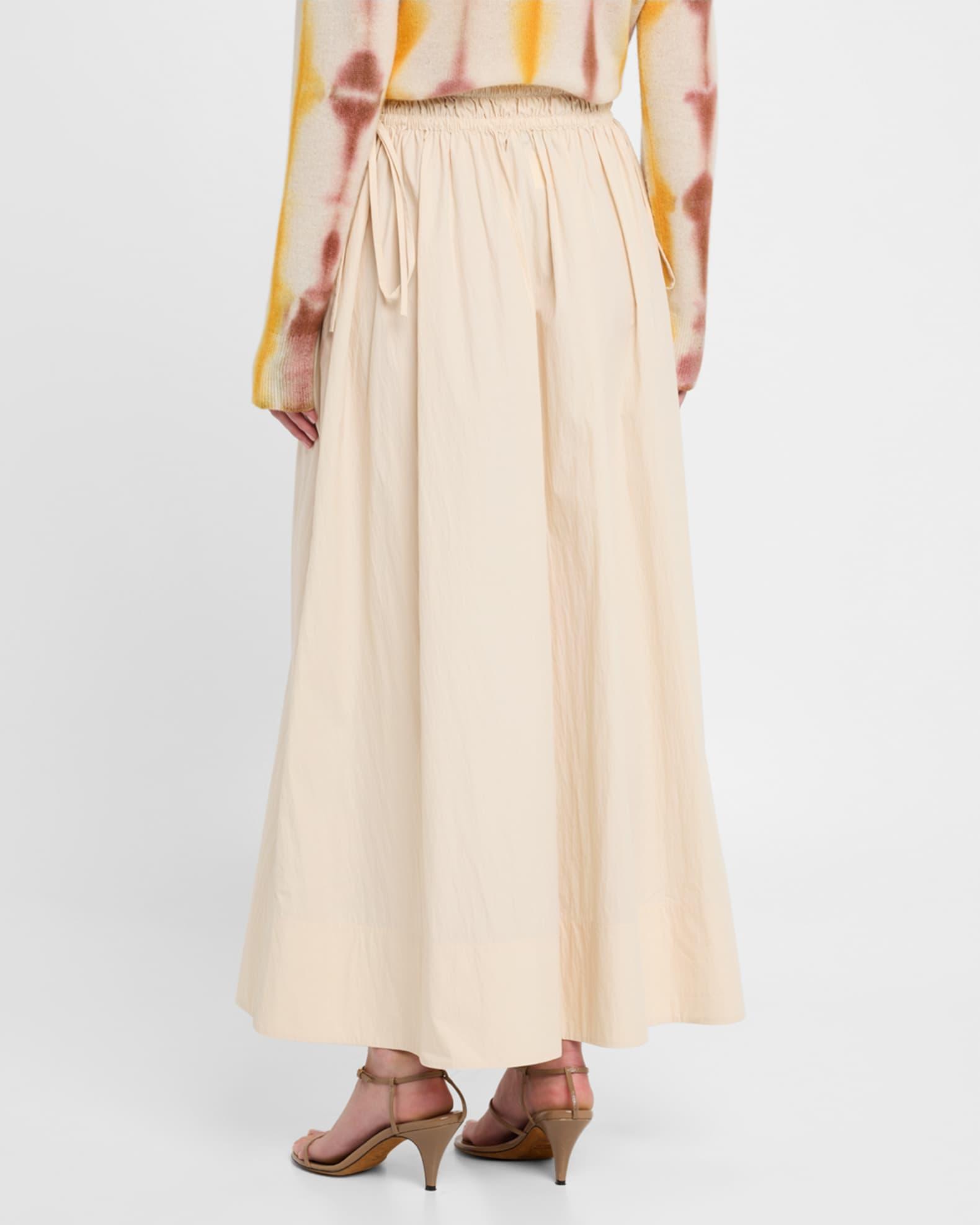 Ruched A-Line Maxi Skirt Product Image