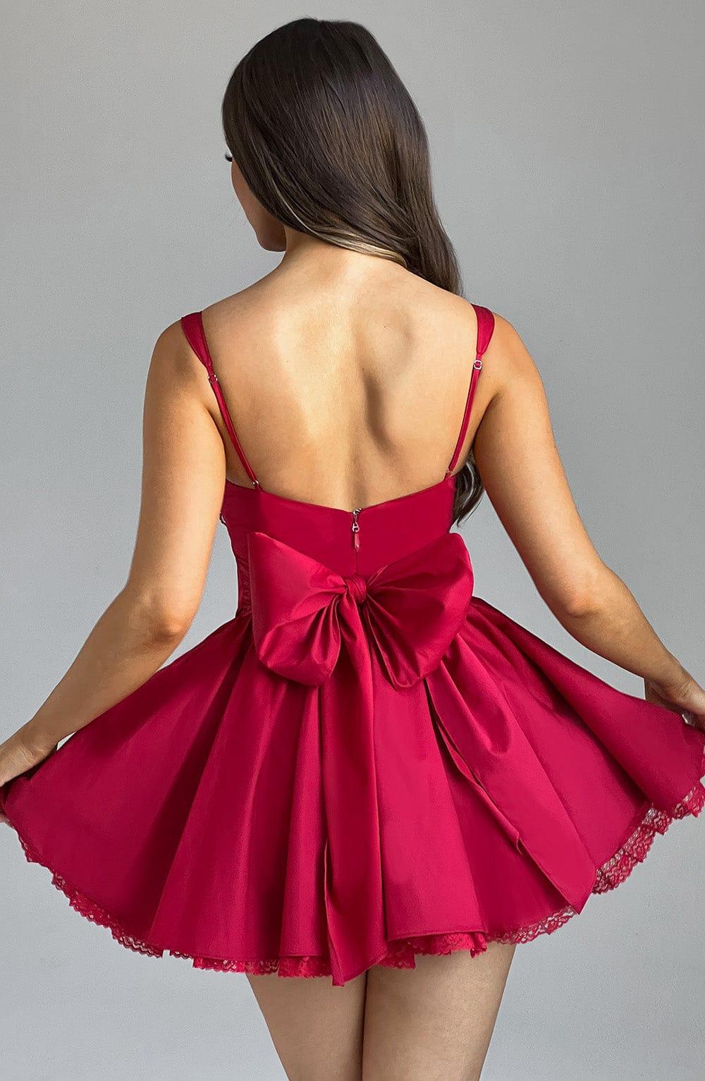 Josie Mini Dress - Red Product Image