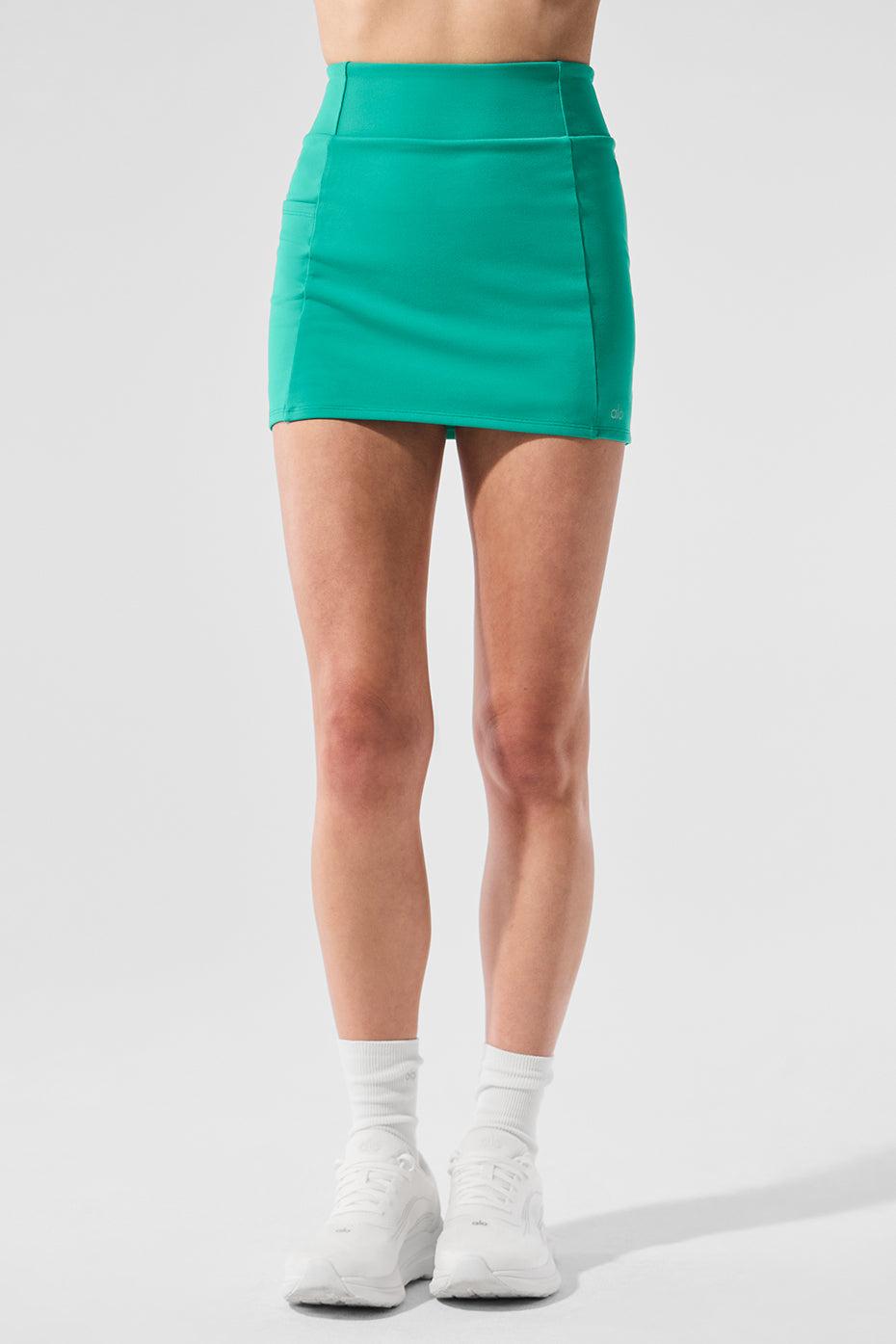 Airbrush High-Waist Good Form Tennis Skirt - Spruce Green Female Product Image