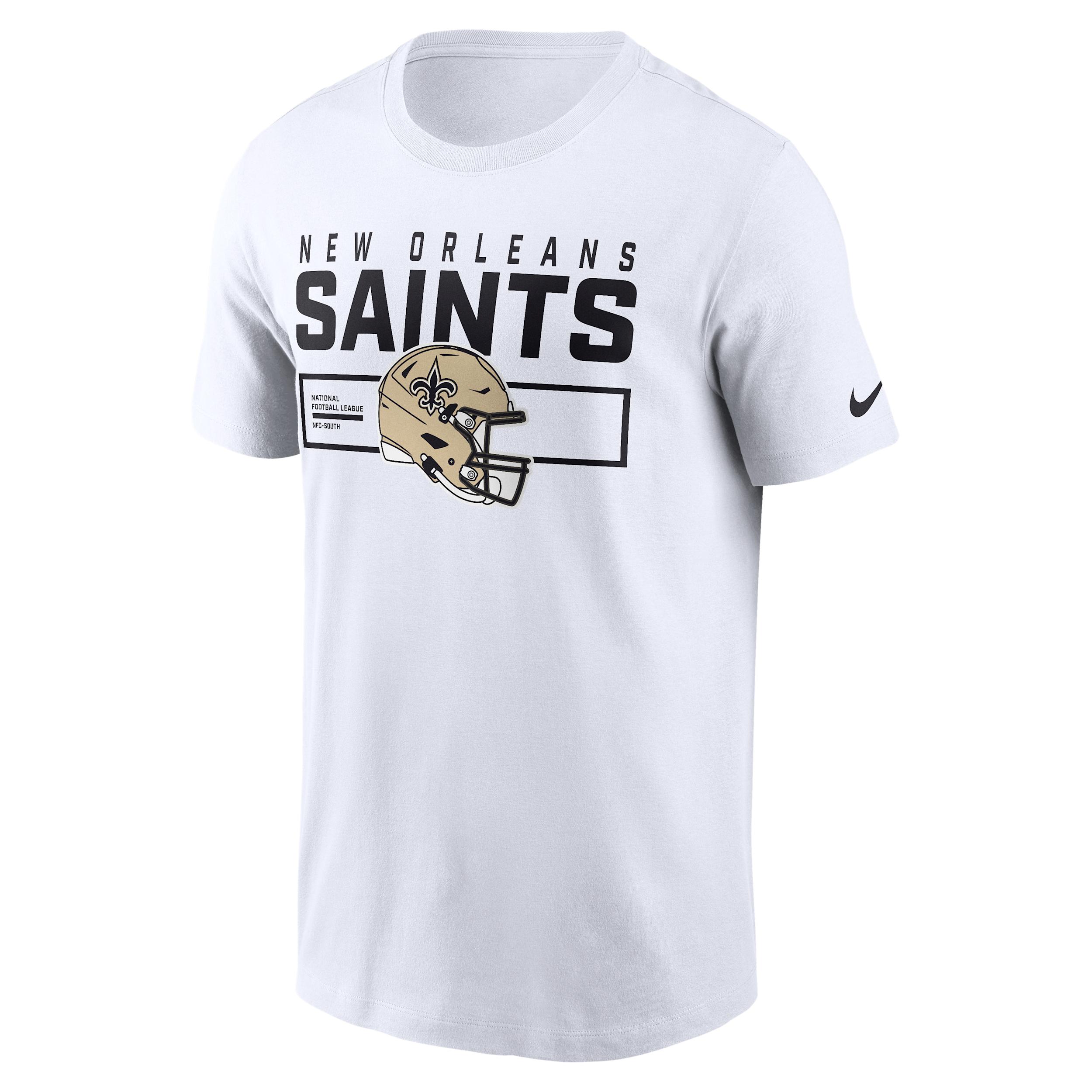 New Orleans Saints Helmet Essential Nike Mens NFL T-Shirt | N19910A7W-LQC Product Image