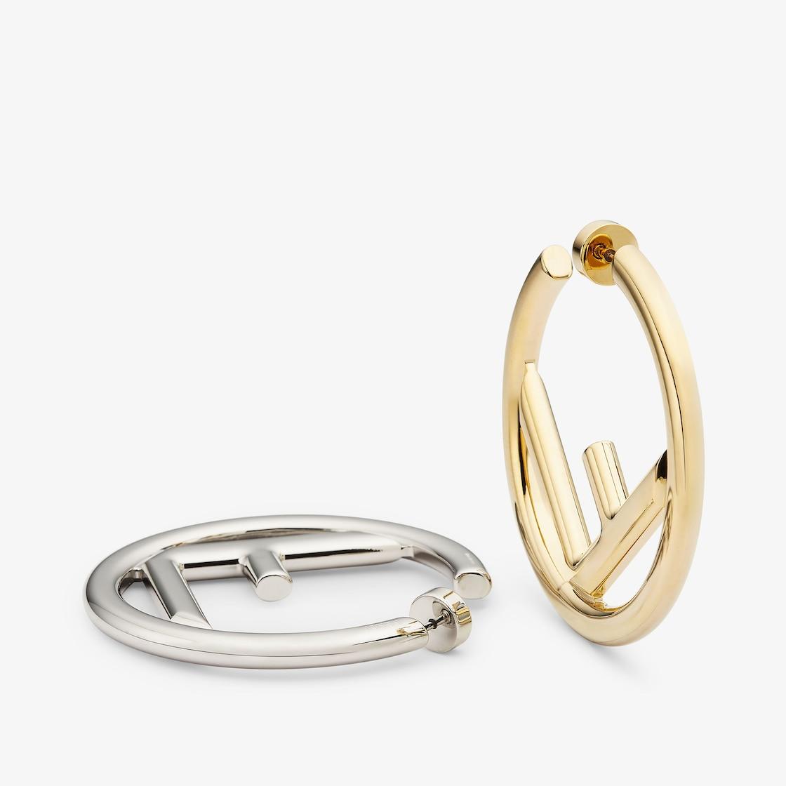 F Is Fendi EarringsGold and palladium earrings Product Image