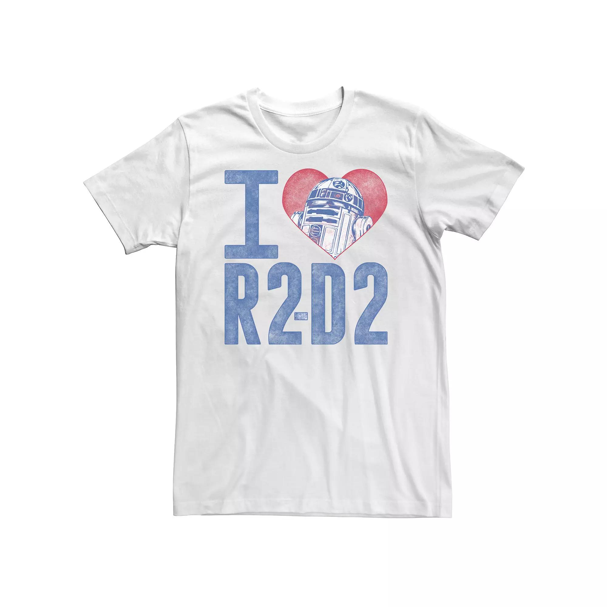 Big & Tall Star Wars I Heart R2-D2 Color Crayon Tee, Men's,  Product Image