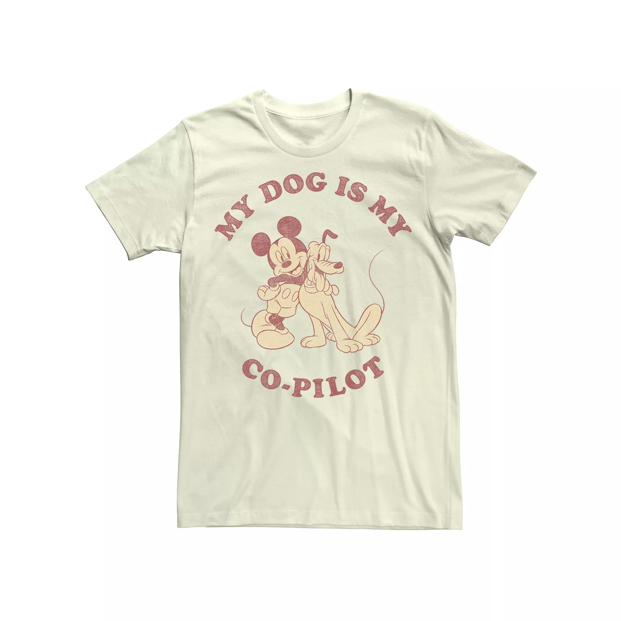 Disney's Mickey & Friends My Dog Is My Co-Pilot Men's Tee,  Product Image